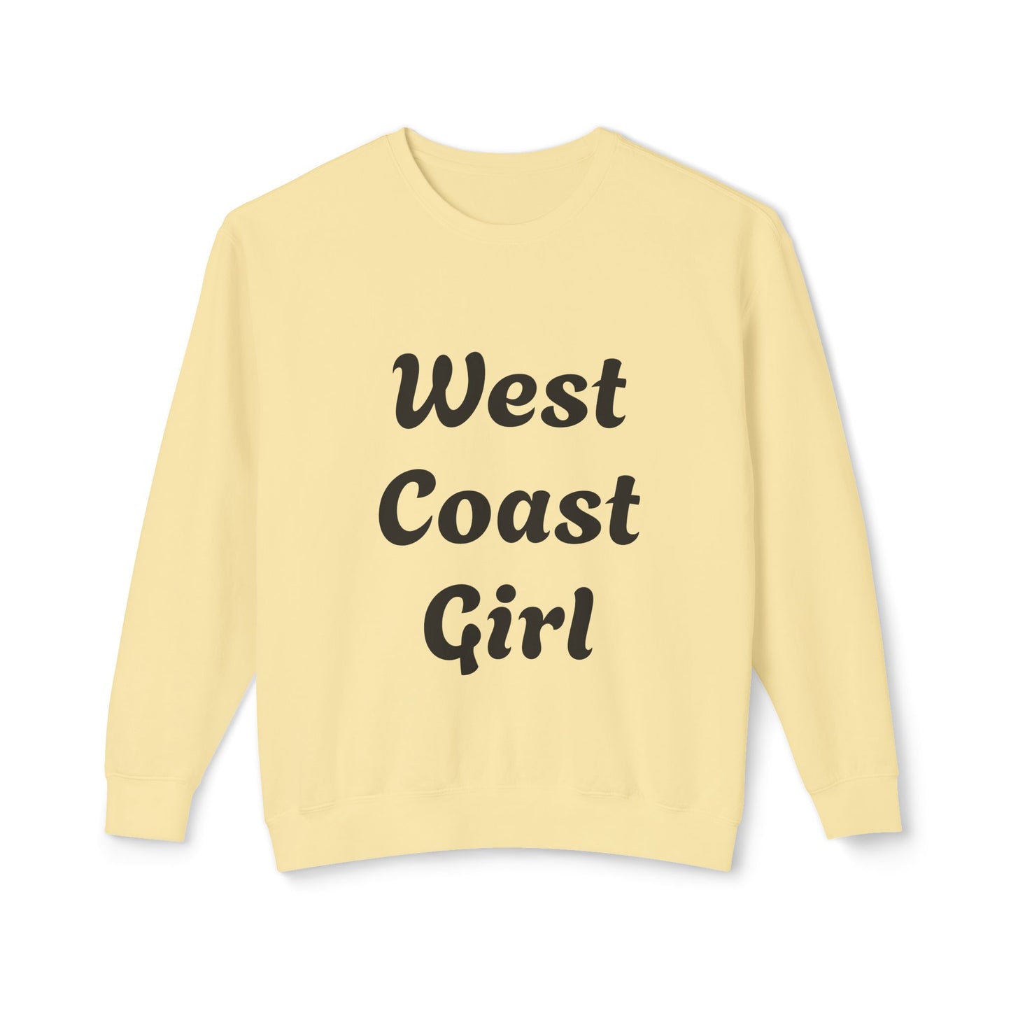 West Coast Girl - Unisex Lightweight Crewneck Sweatshirt