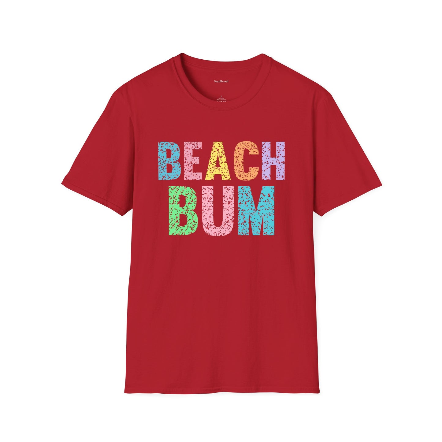 Beach Bum - Unisex Softstyle T-Shirt 100% Cotton Graphic