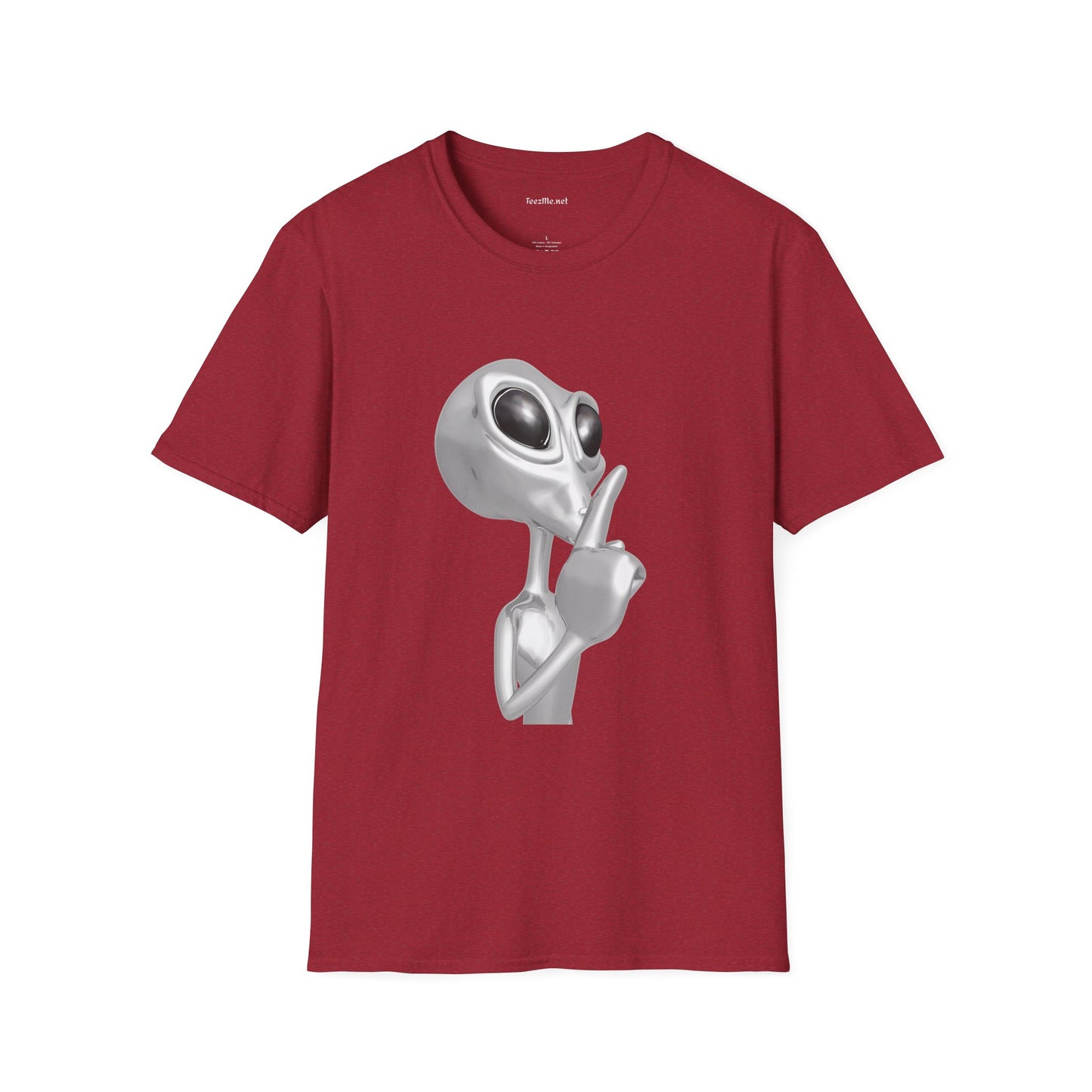 Secret Alien - Unisex Softstyle T-Shirt 100% Cotton Graphic