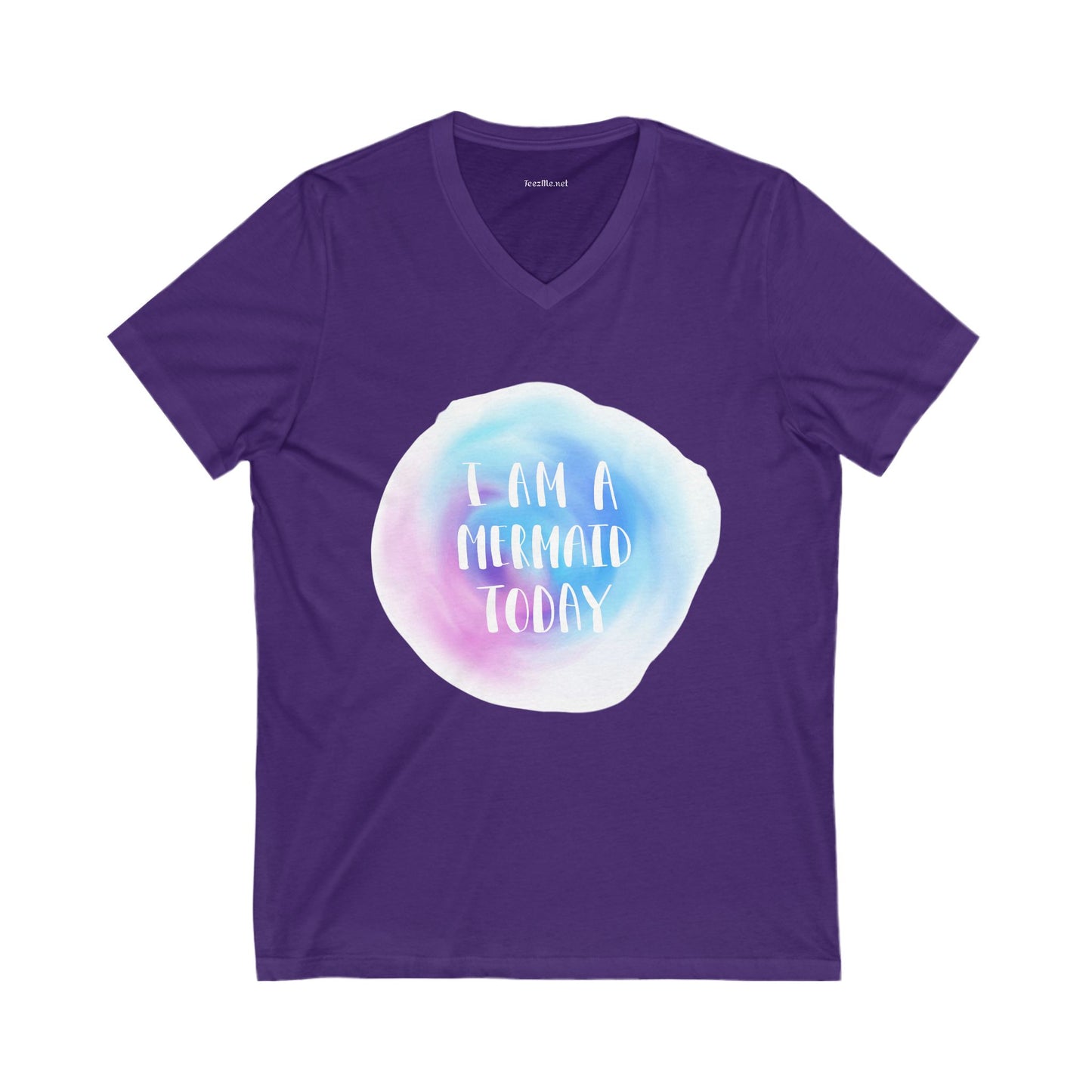 I am a mermaid today - Unisex Jersey Short Sleeve V-Neck Tee
