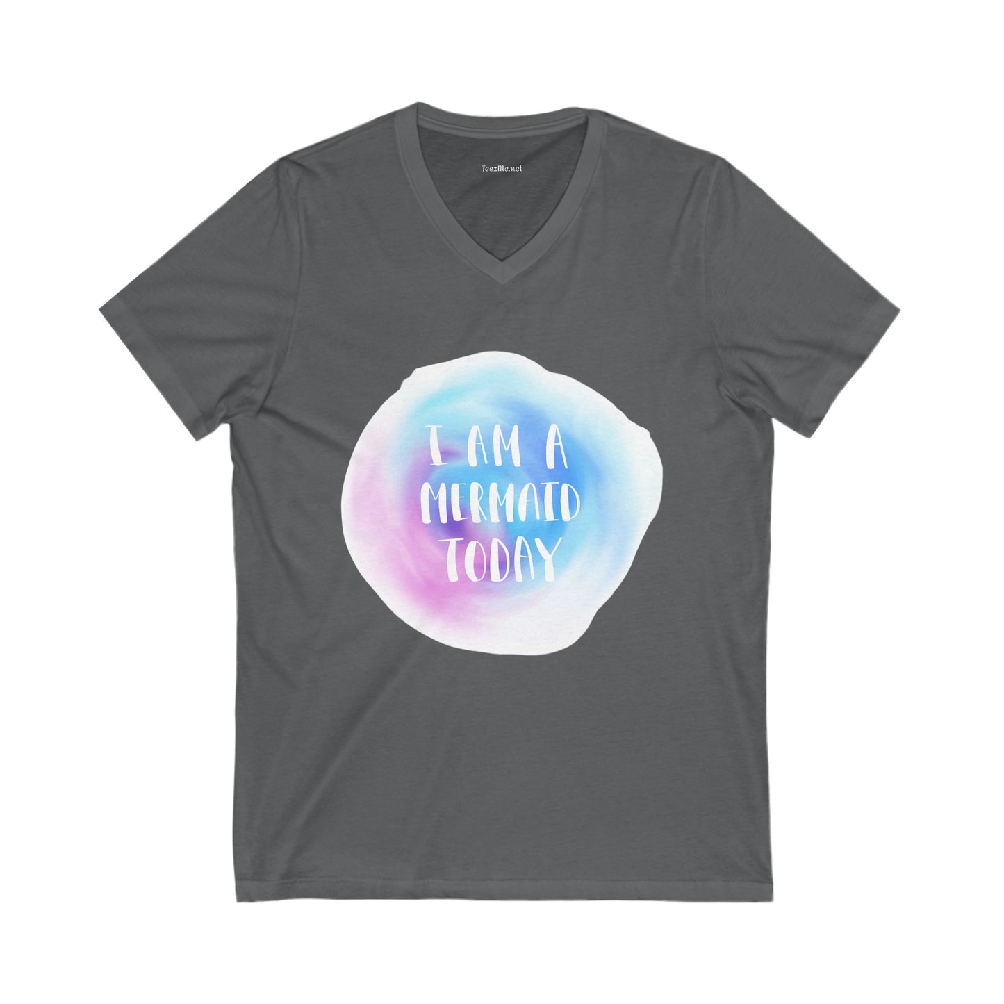 I am a mermaid today - Unisex Jersey Short Sleeve V-Neck Tee
