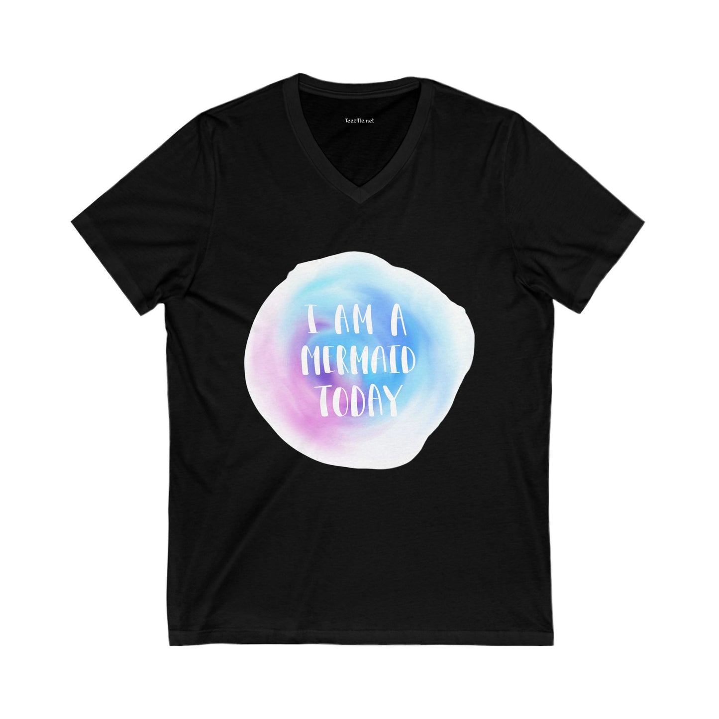 I am a mermaid today - Unisex Jersey Short Sleeve V-Neck Tee