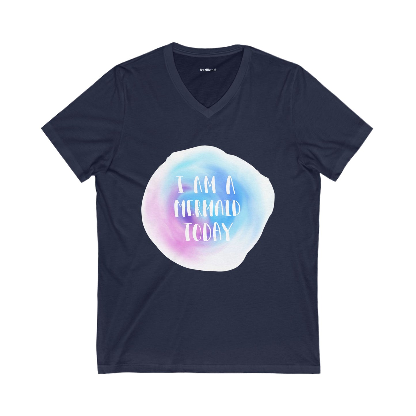 I am a mermaid today - Unisex Jersey Short Sleeve V-Neck Tee
