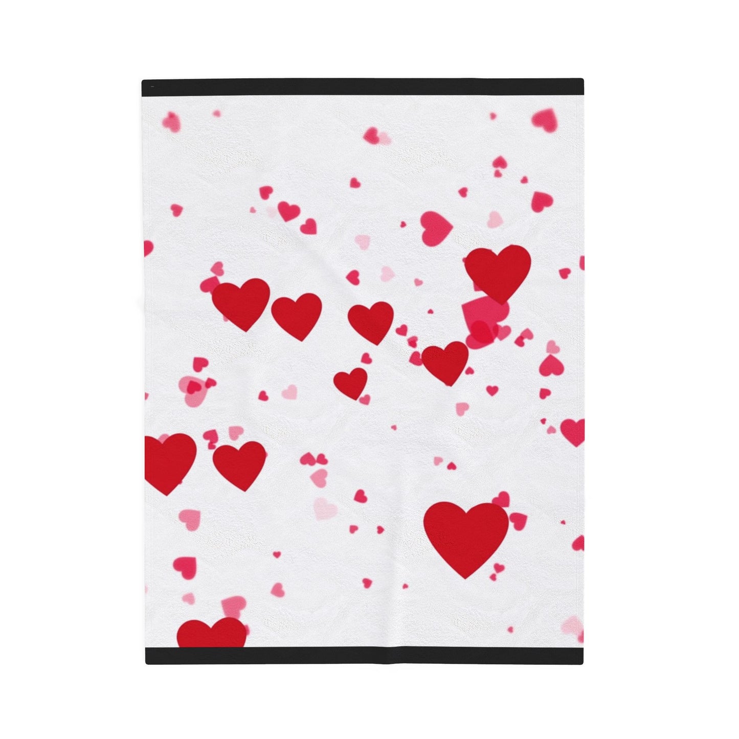 Hearts - Velveteen Plush Blanket Graphic