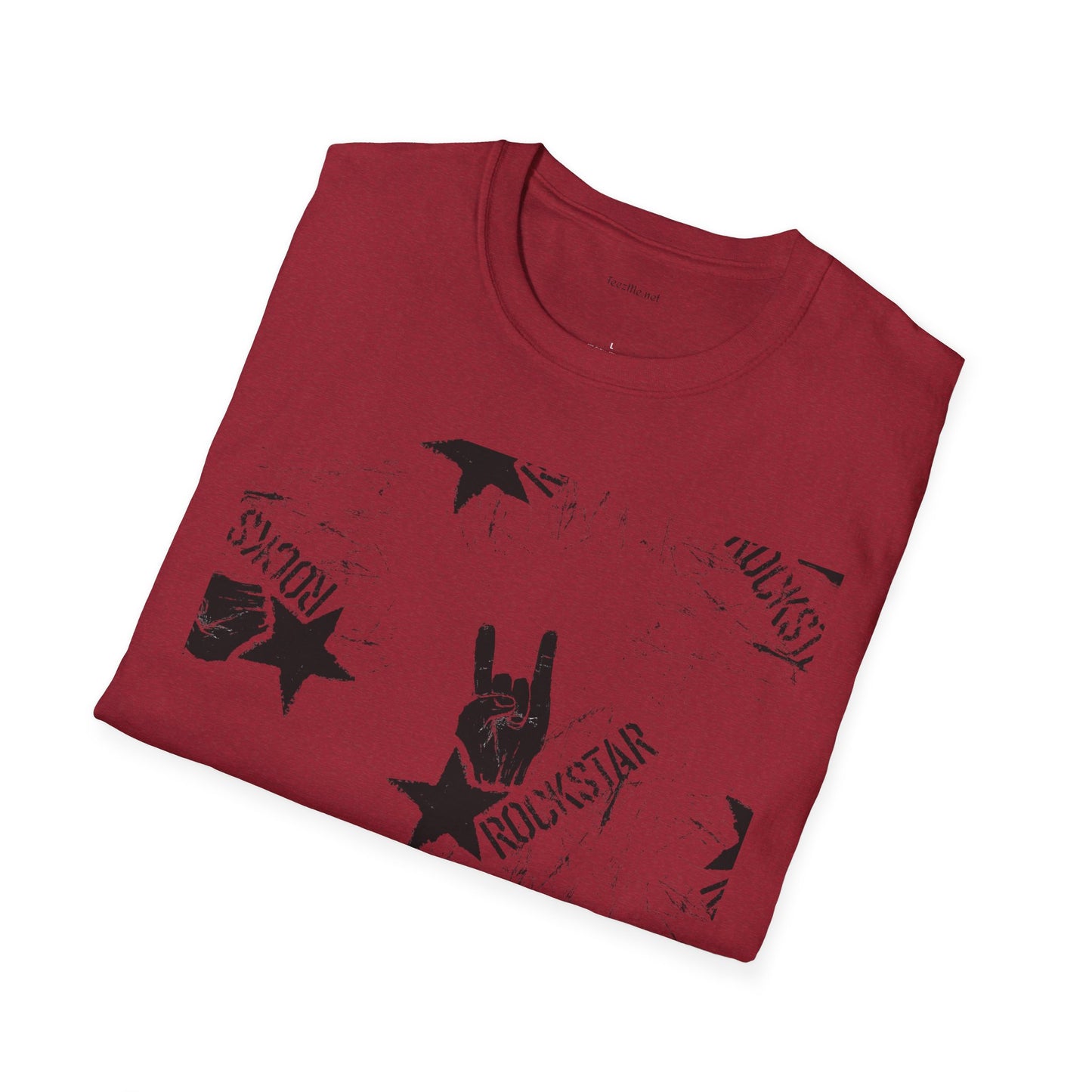 ROCK STAR illustation - Unisex Softstyle T-Shirt 100% Cotton Graphic