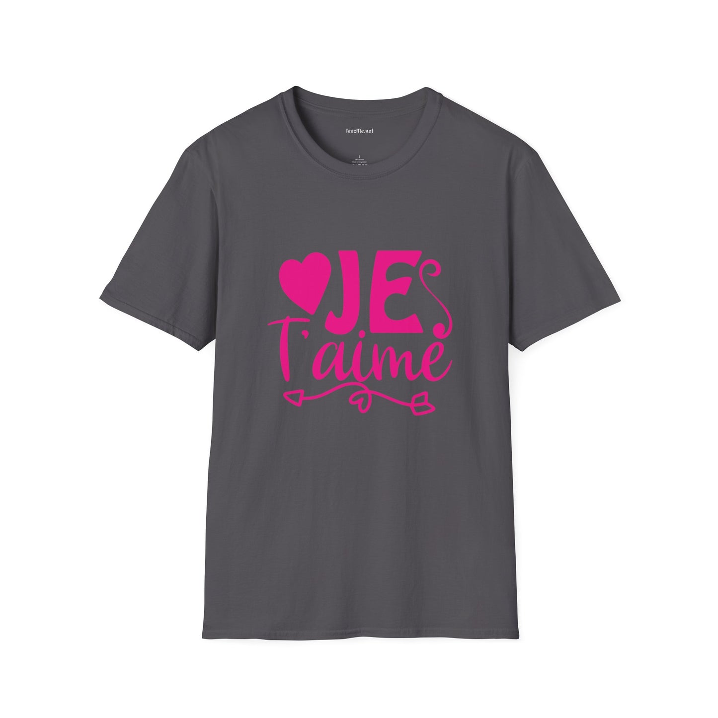Je T’aime Unisex Softstyle T-Shirt 100% Cotton Graphic