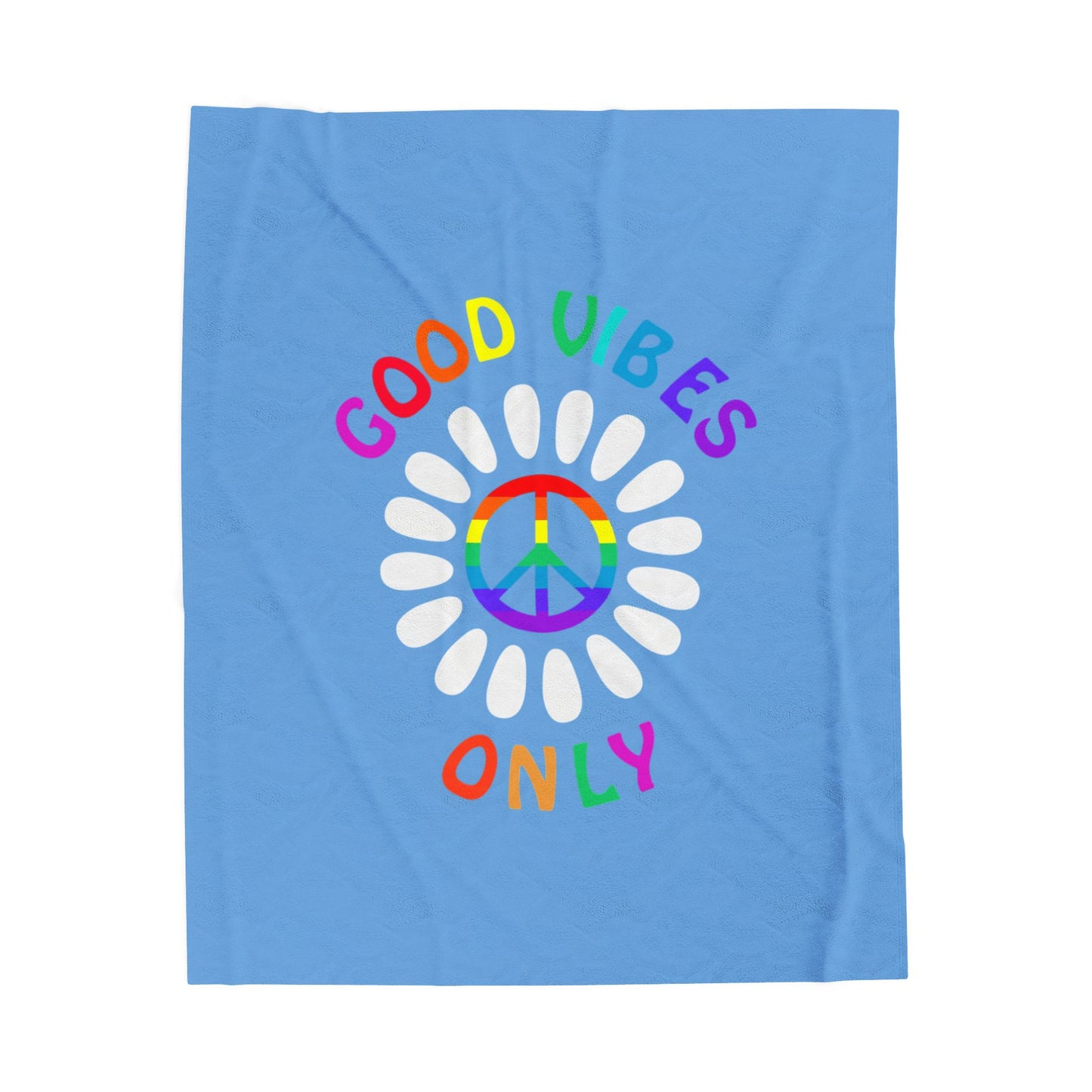 Good Vibes Velveteen Plush Blanket