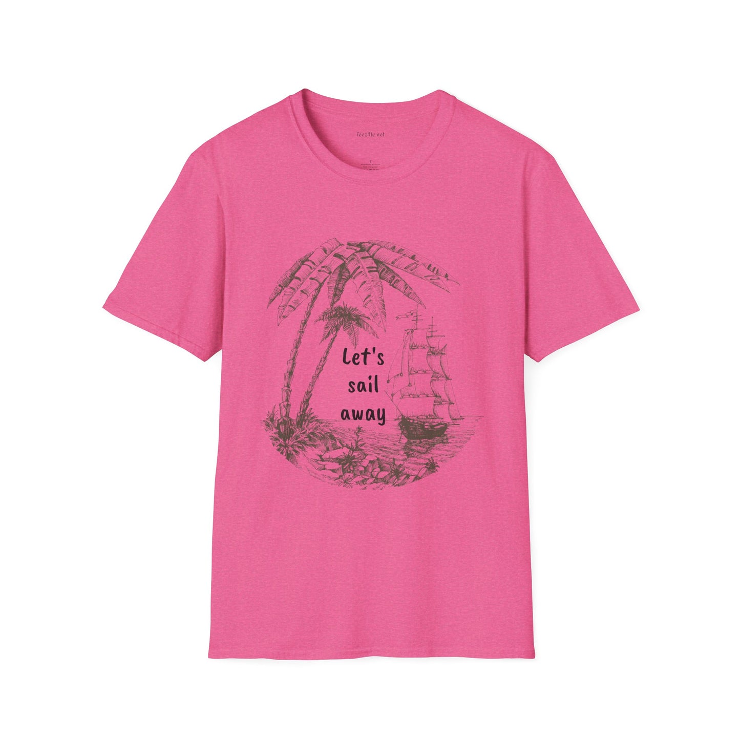 Let's sail away - Unisex Softstyle T-Shirt 100% Cotton Graphic