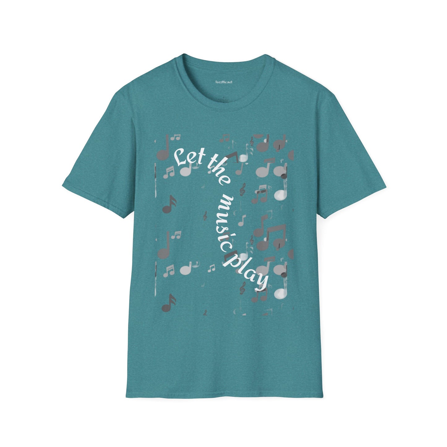 Let the music play - Unisex Sofy-Style Cotton Tee 100% Cotton