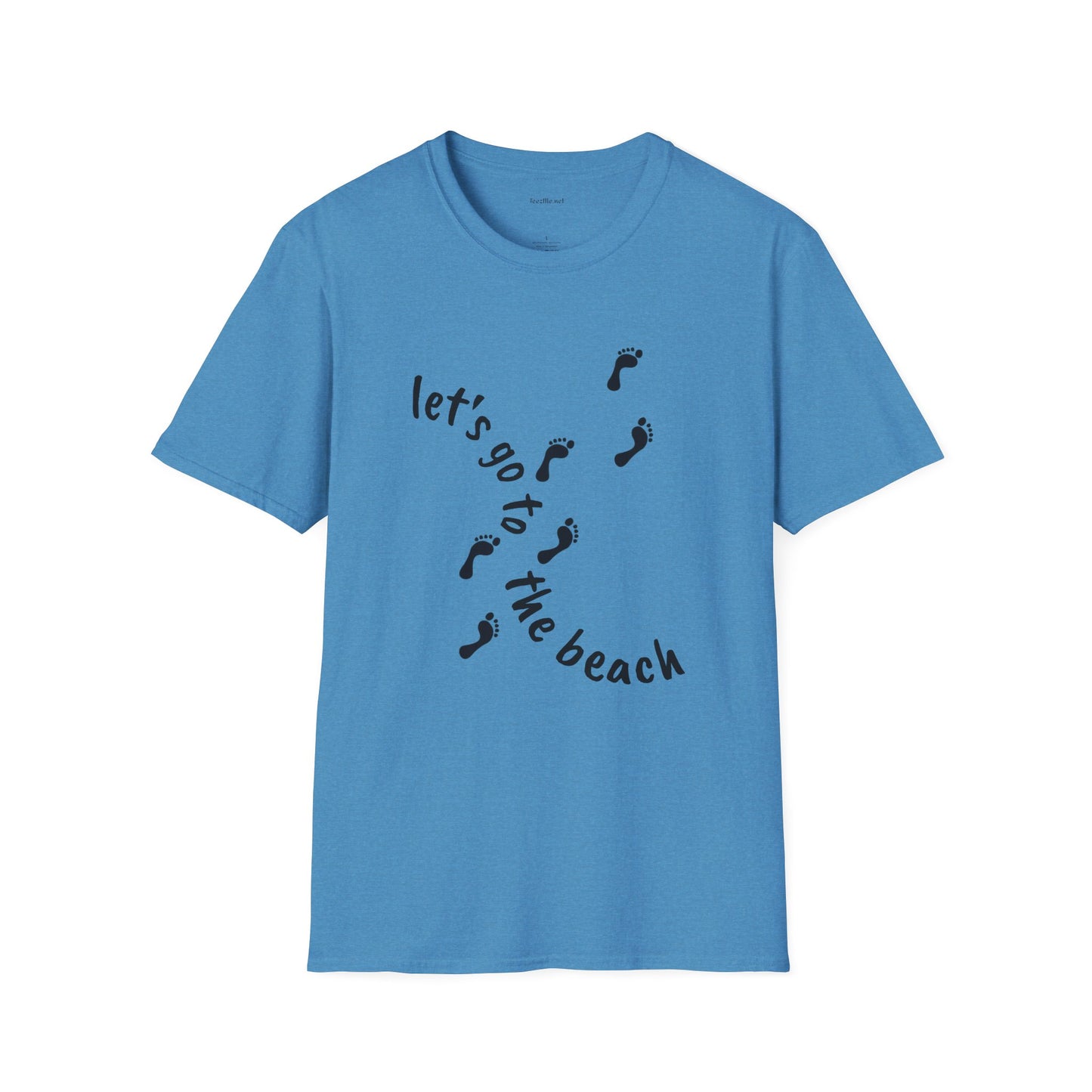 Let's go to the beach - Unisex Softstyle T-Shirt 100% Cotton Graphic