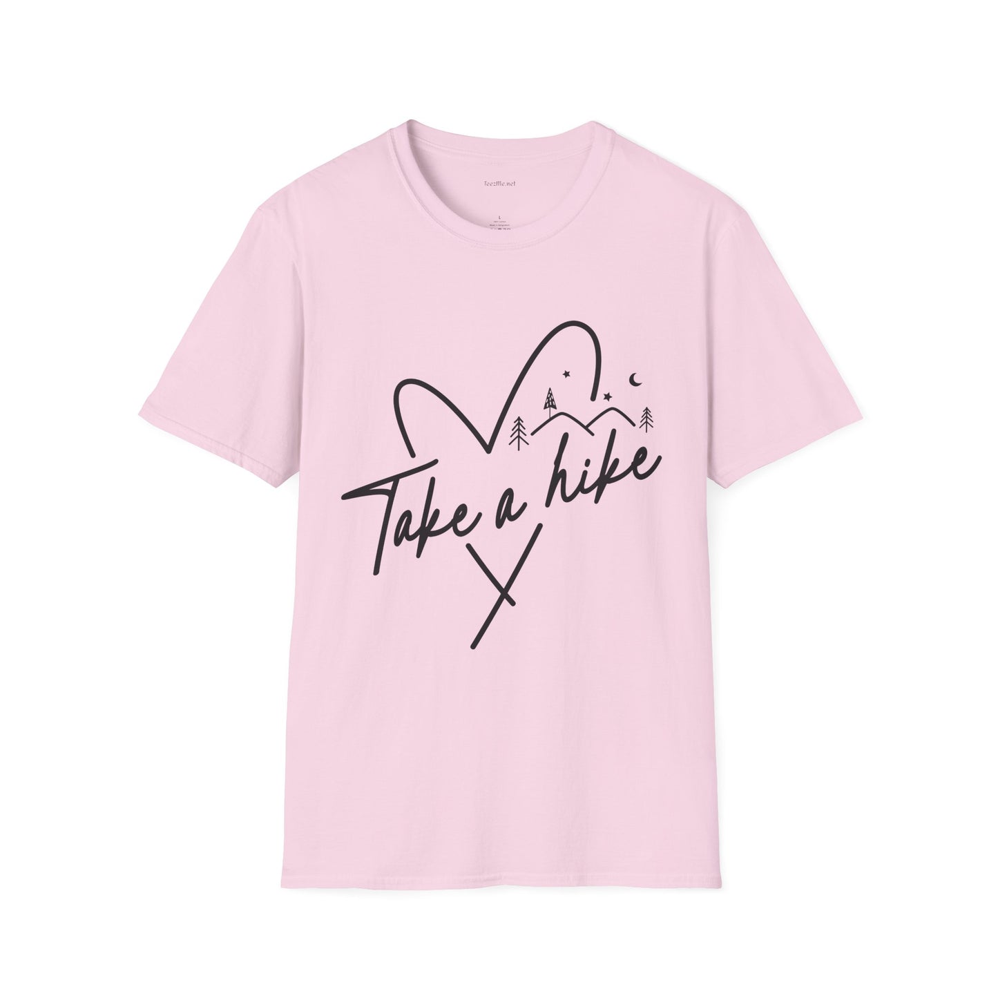 Take a Hike (black) - Unisex Softstyle T-Shirt 100% Cotton Graphic