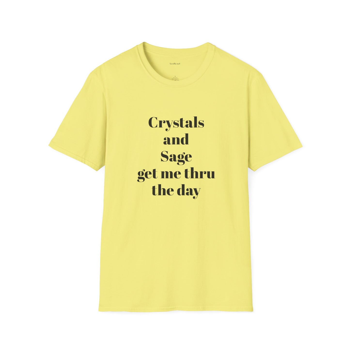 Crystals and Sage - Unisex Softstyle T-Shirt 100% Cotton Graphic