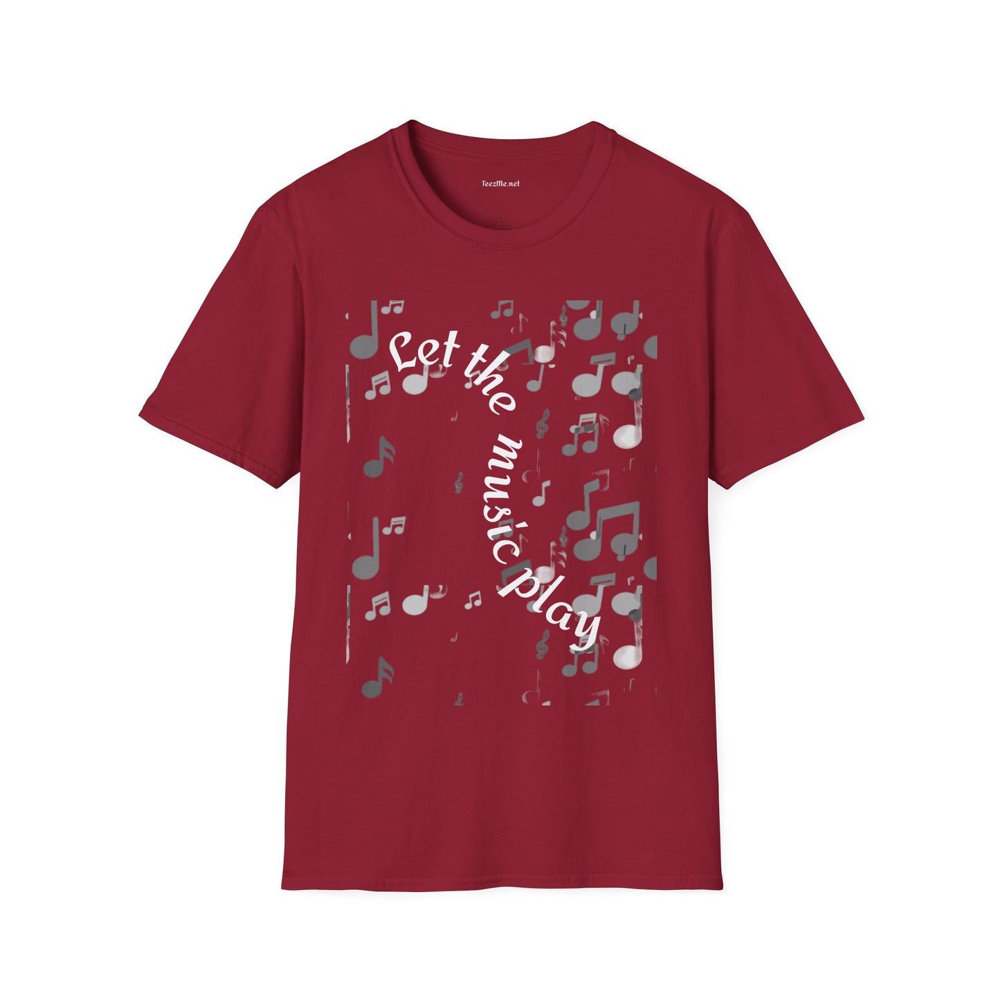 Let the music play - Unisex Sofy-Style Cotton Tee 100% Cotton