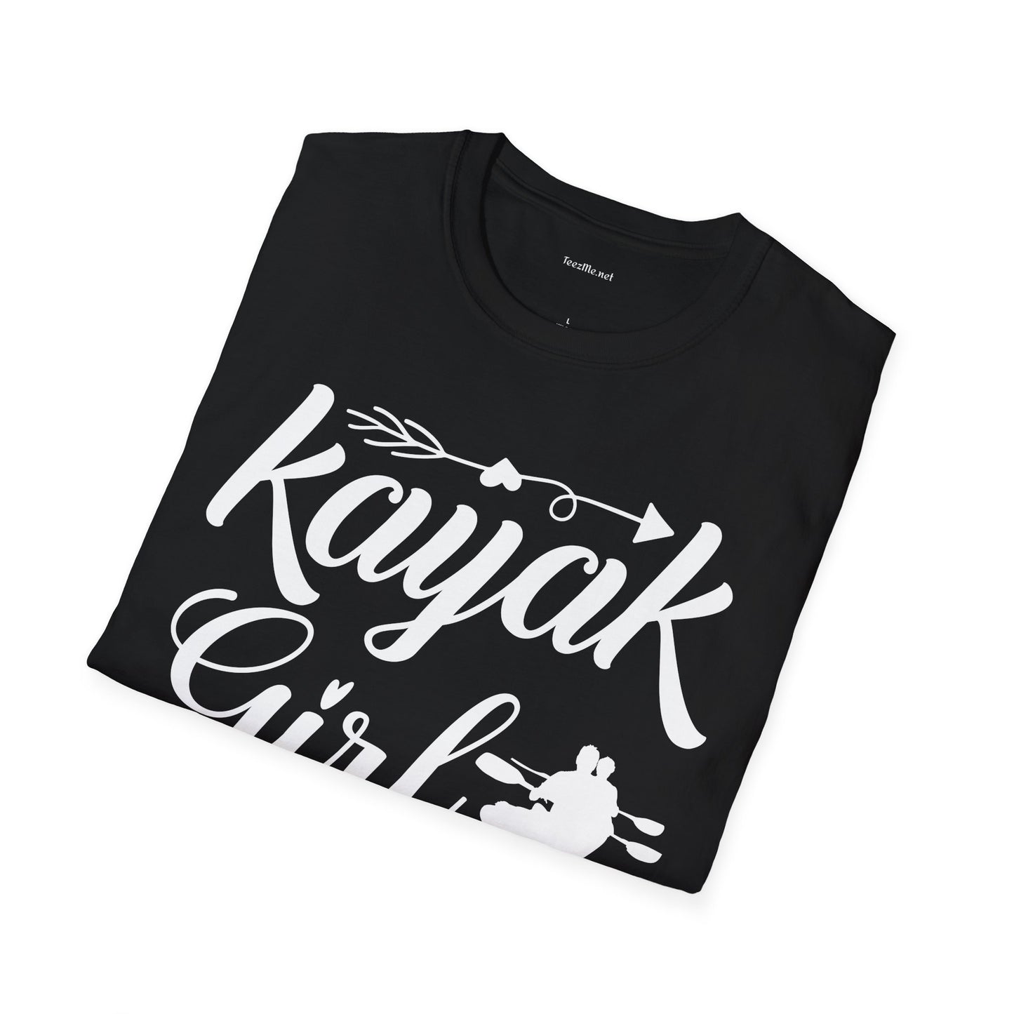 Kayak Girl - Unisex Softstyle T-Shirt 100% Cotton Graphic