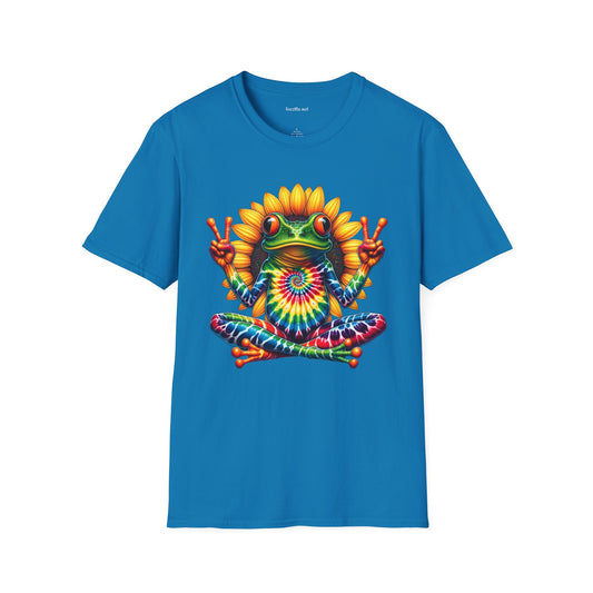 Peace Frog Tie-dye Unisex Softstyle T-Shirt 100% Cotton  #tarot
