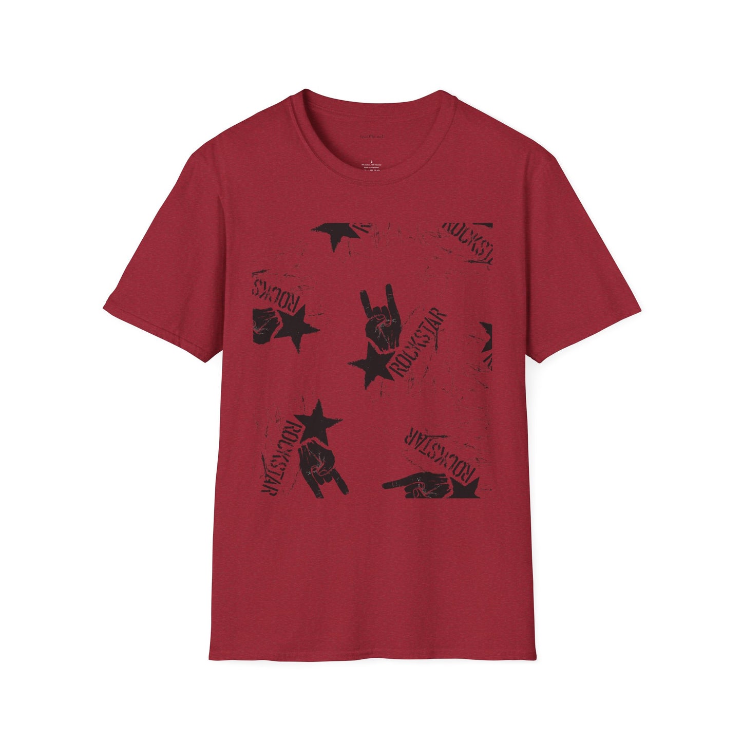ROCK STAR illustation - Unisex Softstyle T-Shirt 100% Cotton Graphic