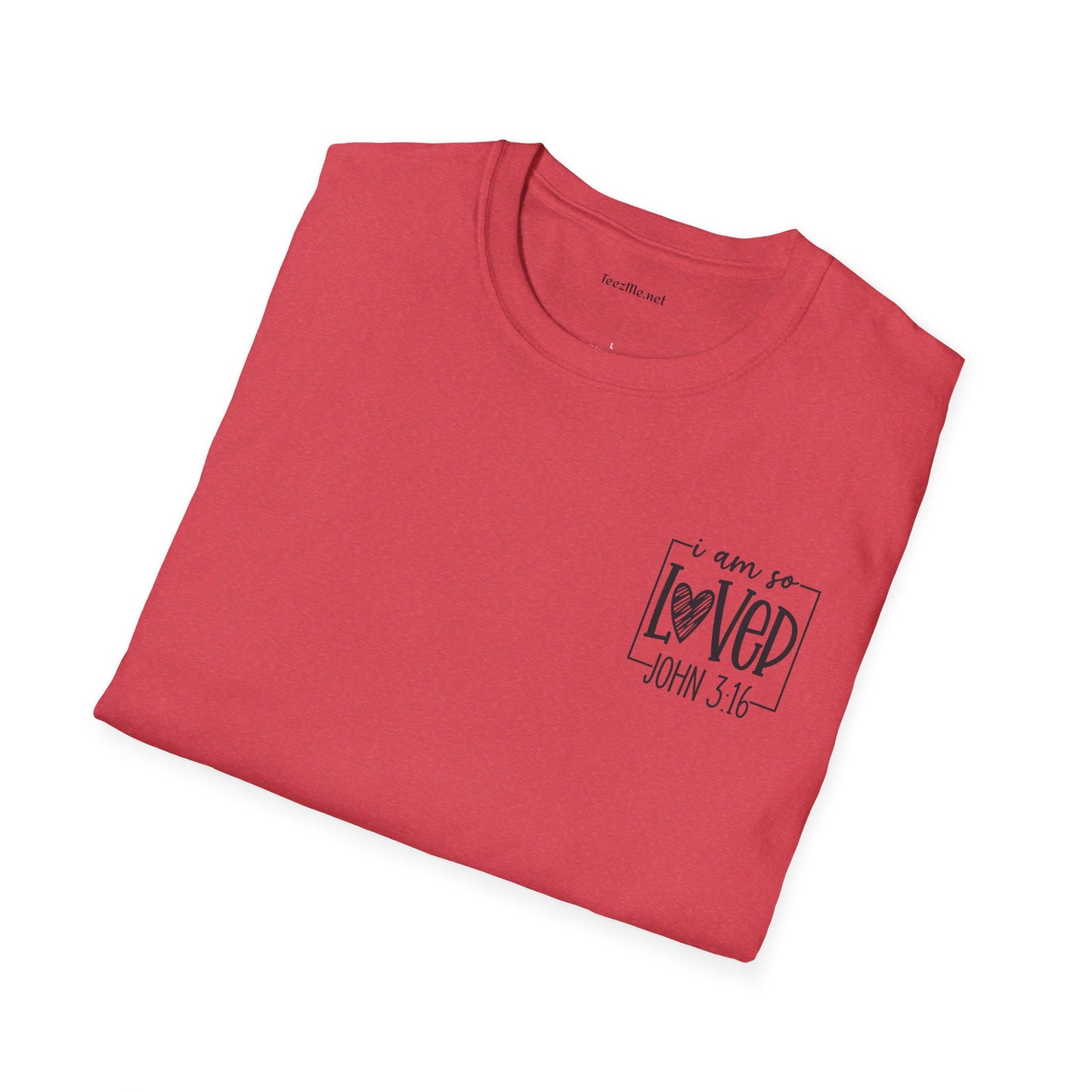 John 3:16 - Unisex Softstyle T-Shirt 100% Cotton Graphic