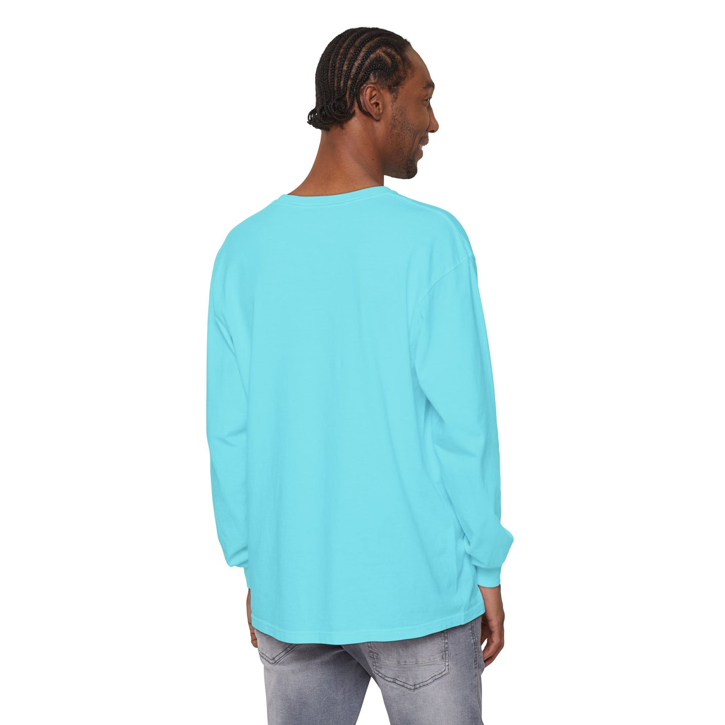 Resting Beach Face - Unisex Garment-dyed Long Sleeve T-Shirt
