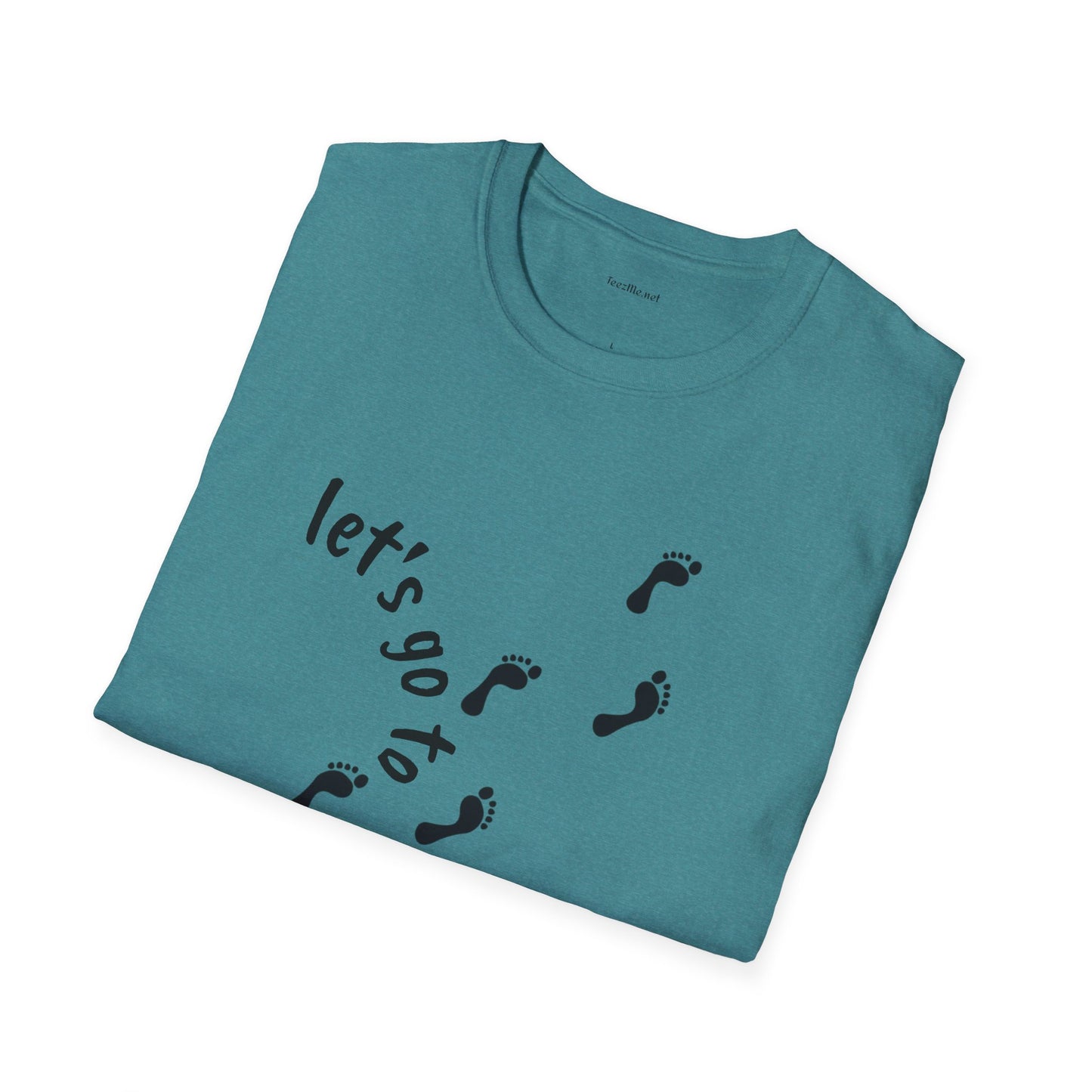 Let's go to the beach - Unisex Softstyle T-Shirt 100% Cotton Graphic