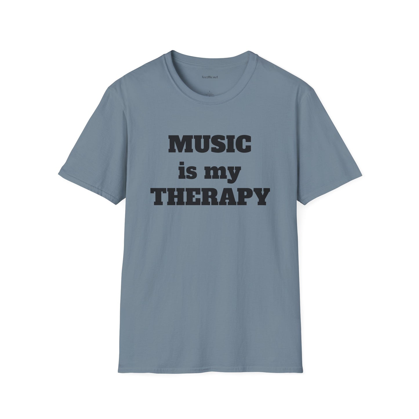 Music is my Therapy - Unisex Softstyle T-Shirt 100% Cotton Graphic
