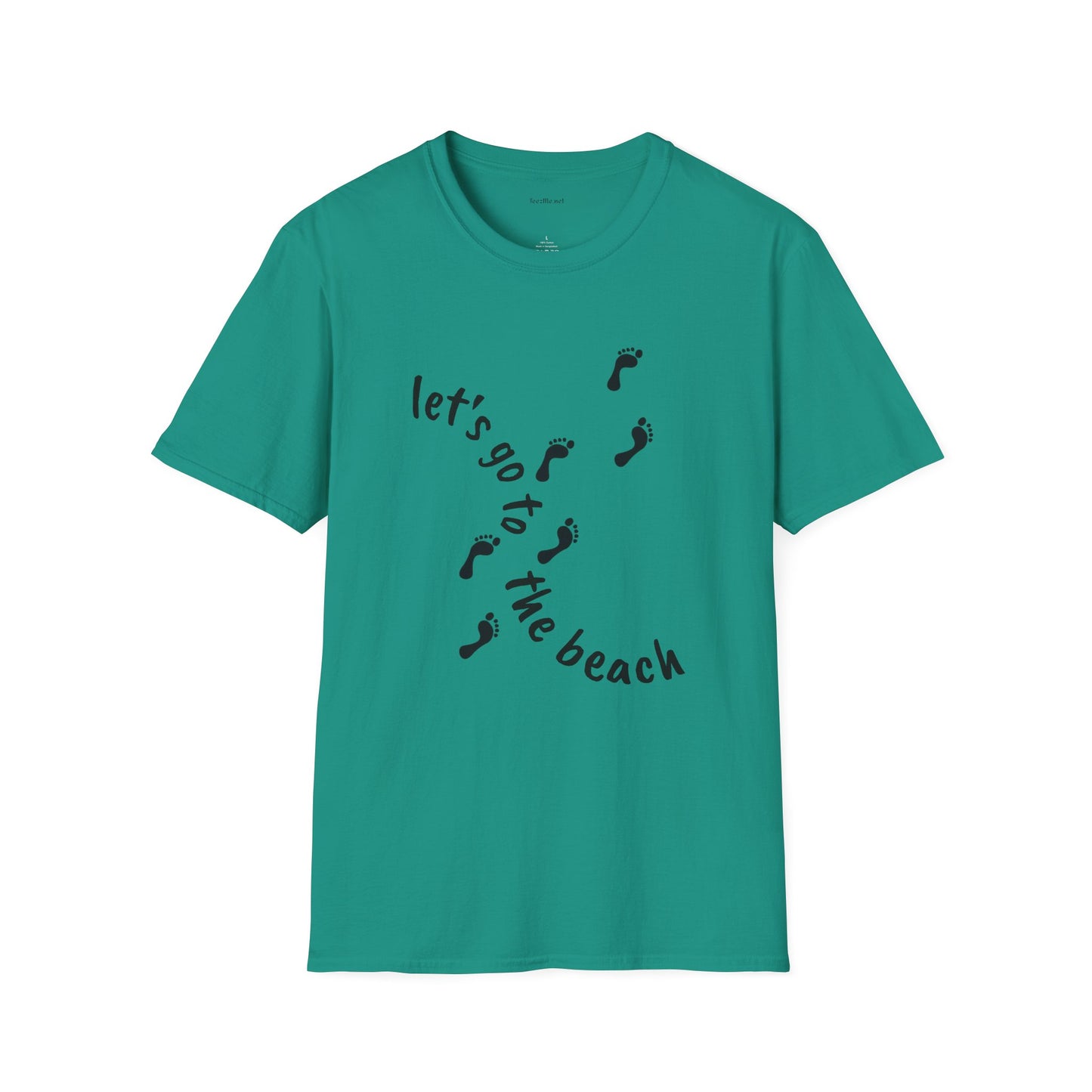 Let's go to the beach - Unisex Softstyle T-Shirt 100% Cotton Graphic