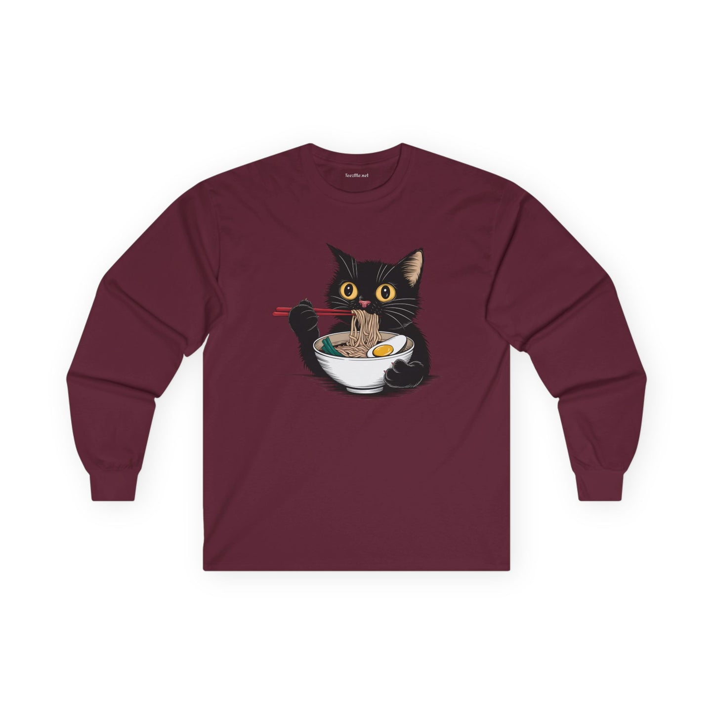 Ramen Lover Black Cat Unisex Ultra Cotton Long Sleeve Tee