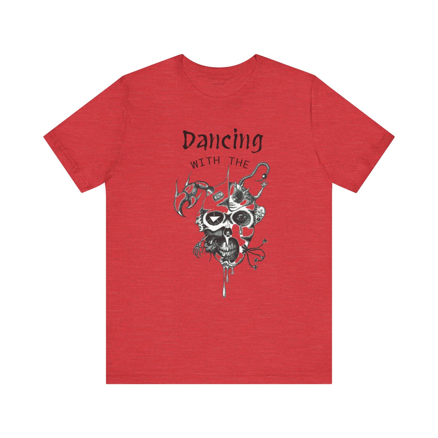 Dancing with the Devil (image) - Unisex Jersey Short Sleeve Tee