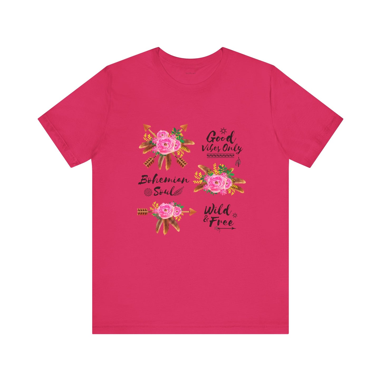 Wild & Free - Unisex Jersey Short Sleeve Tee #BOHO