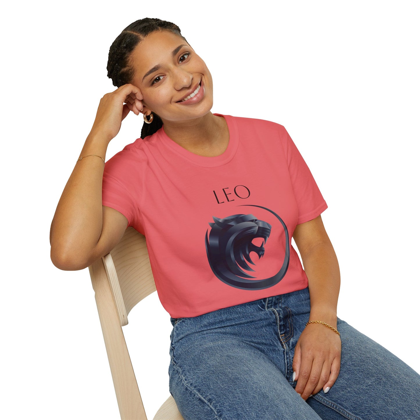 LEO - Unisex Softstyle T-Shirt 100% Cotton Graphic