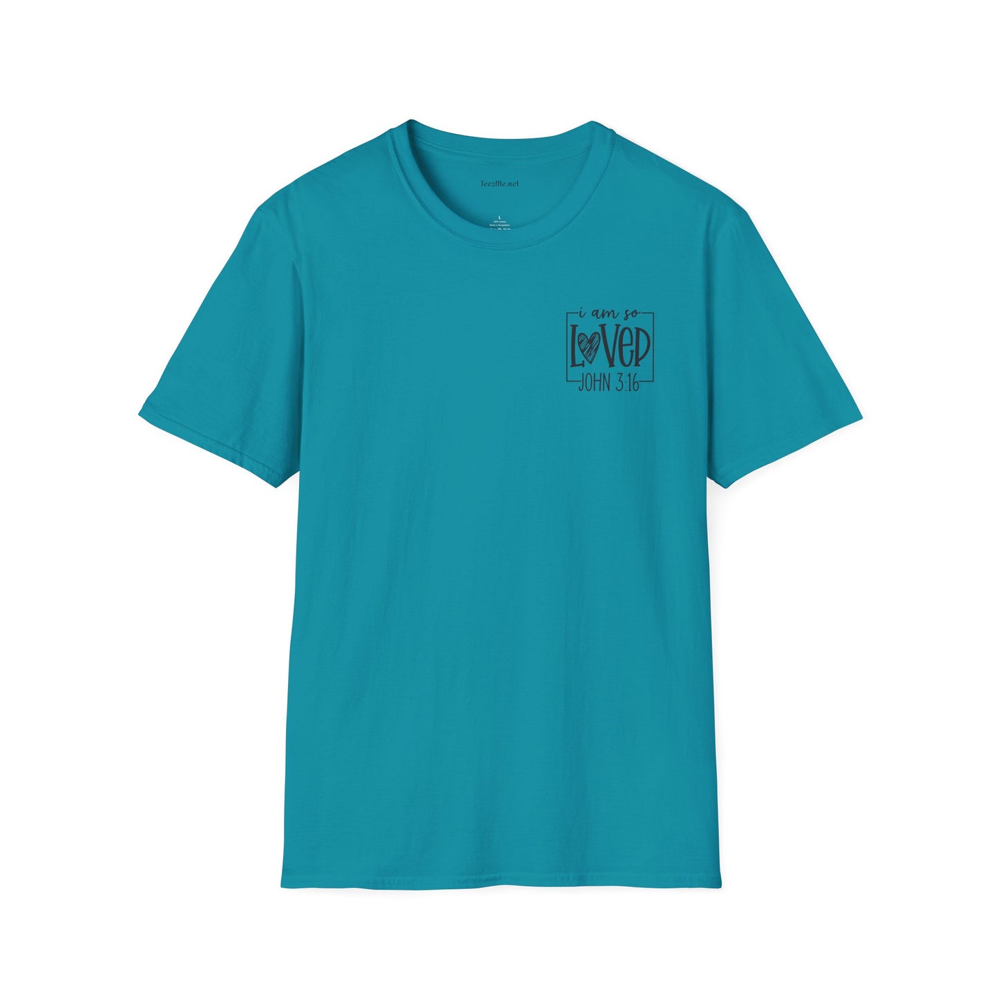 John 3:16 - Unisex Softstyle T-Shirt 100% Cotton Graphic