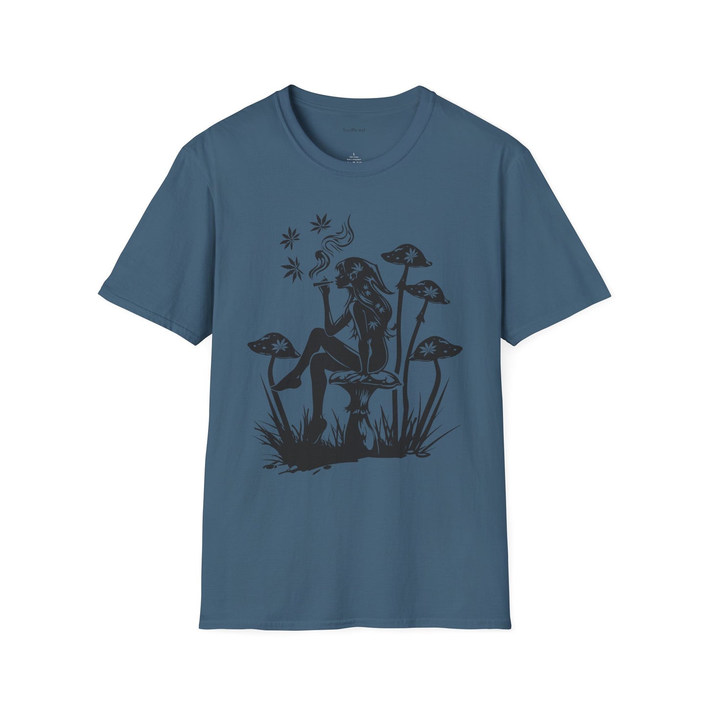 Fairy Smoking Weed - Unisex Softstyle T-Shirt 100% Cotton Graphic