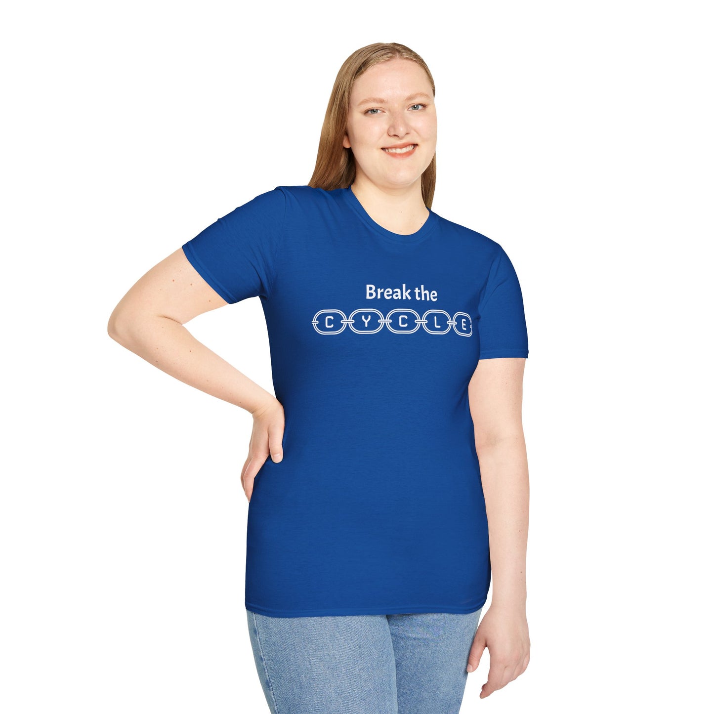 Break the Cycle - Unisex Softstyle T-Shirt 100% Cotton Graphic