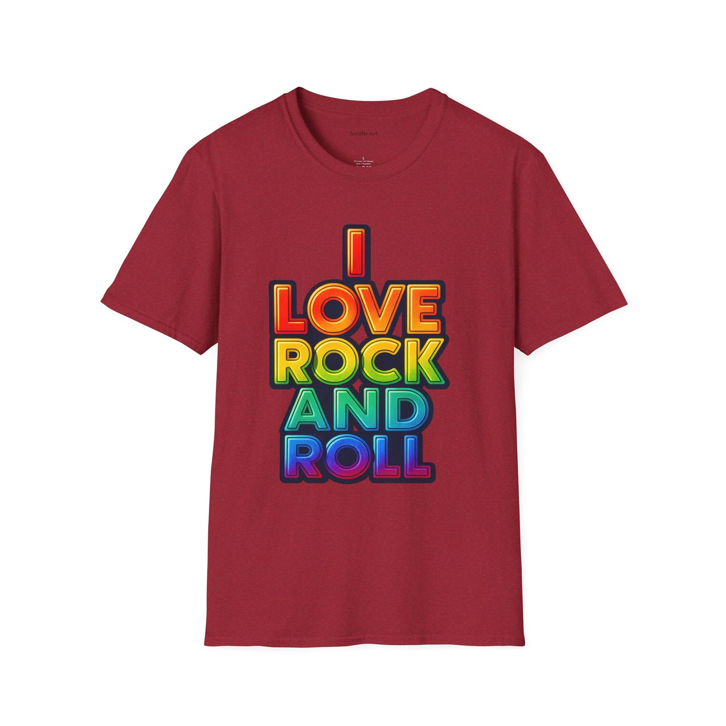 I Love Rock and Roll Unisex SoftStyle T-Shirt 100% Cotton