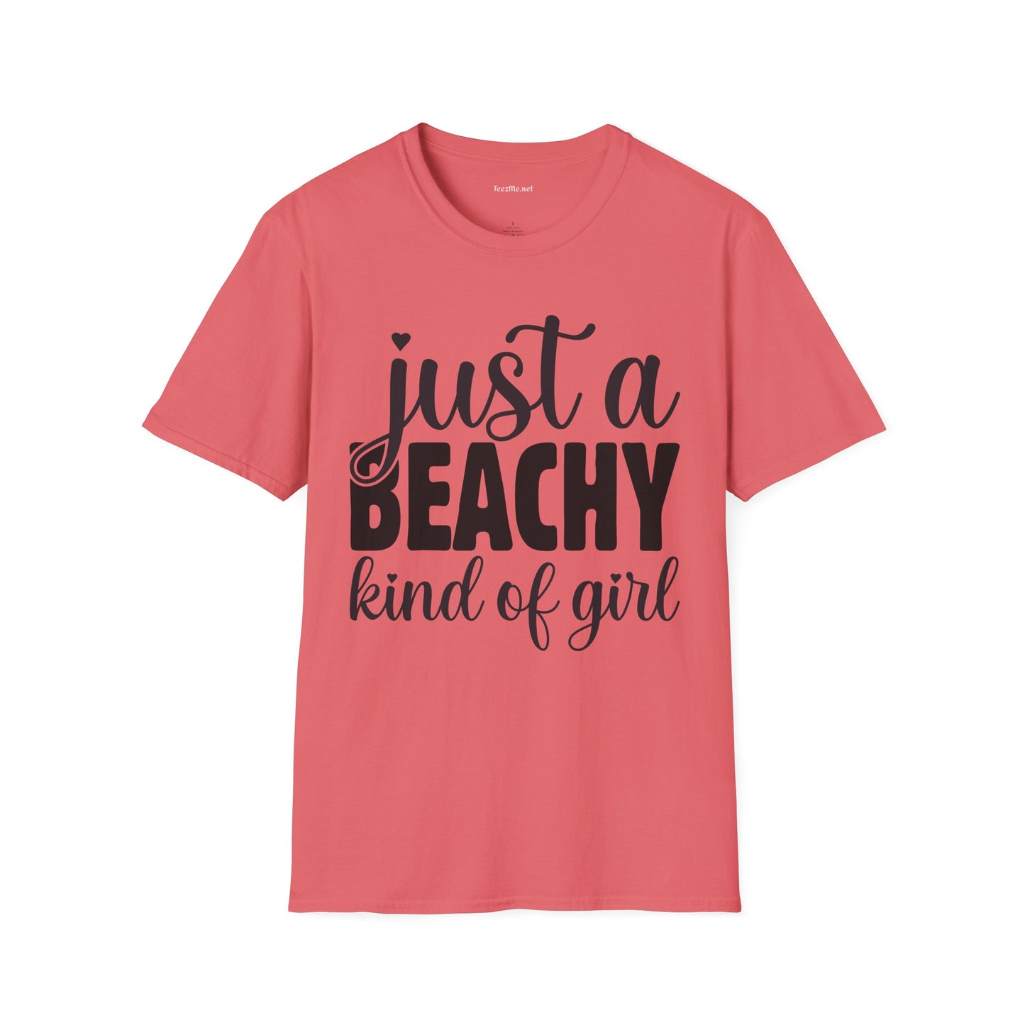 Just a BEACHY kind of girl Unisex Softstyle T-Shirt 100% Cotton Graphic