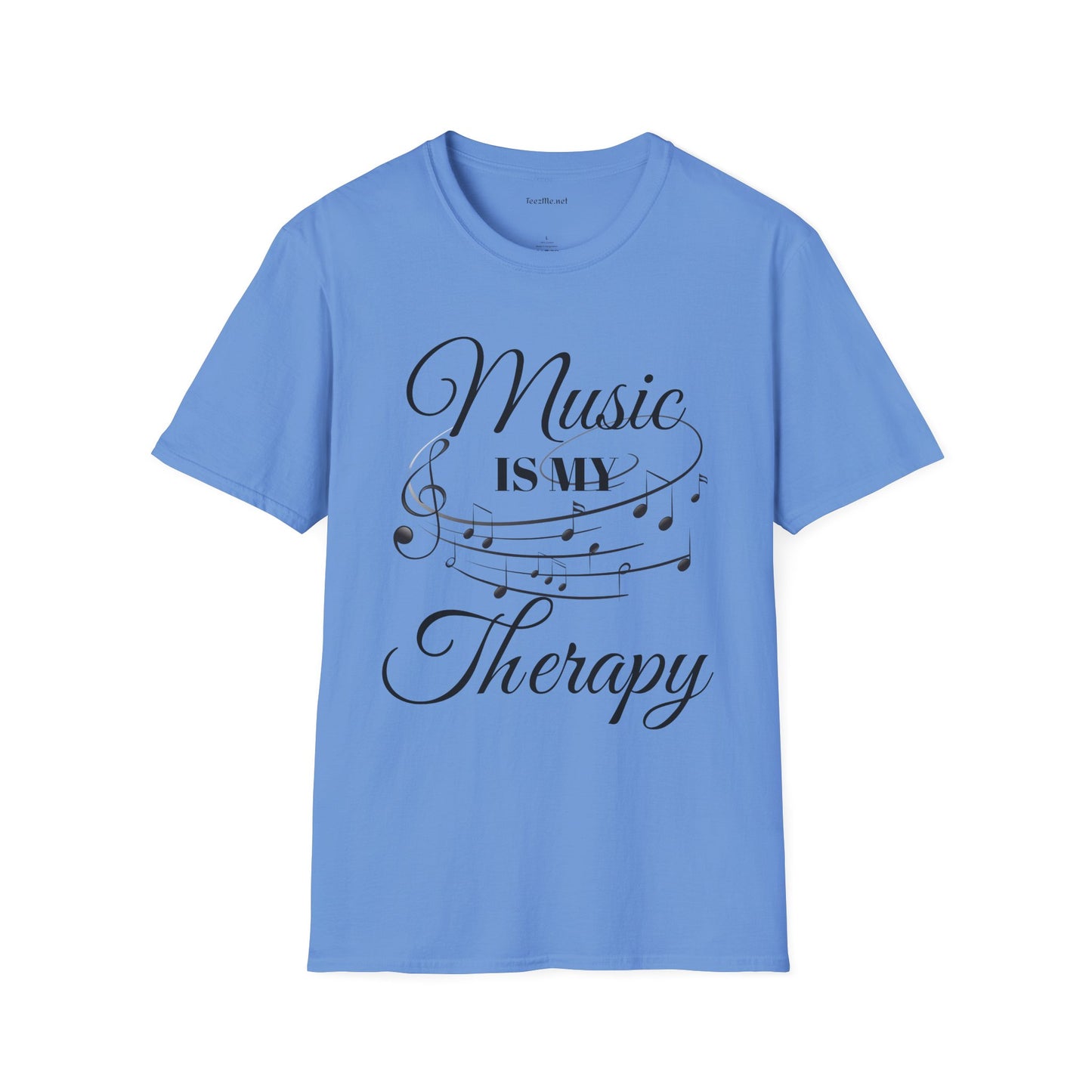 Music is my Therapy - Unisex Softstyle T-Shirt 100% Cotton Graphic