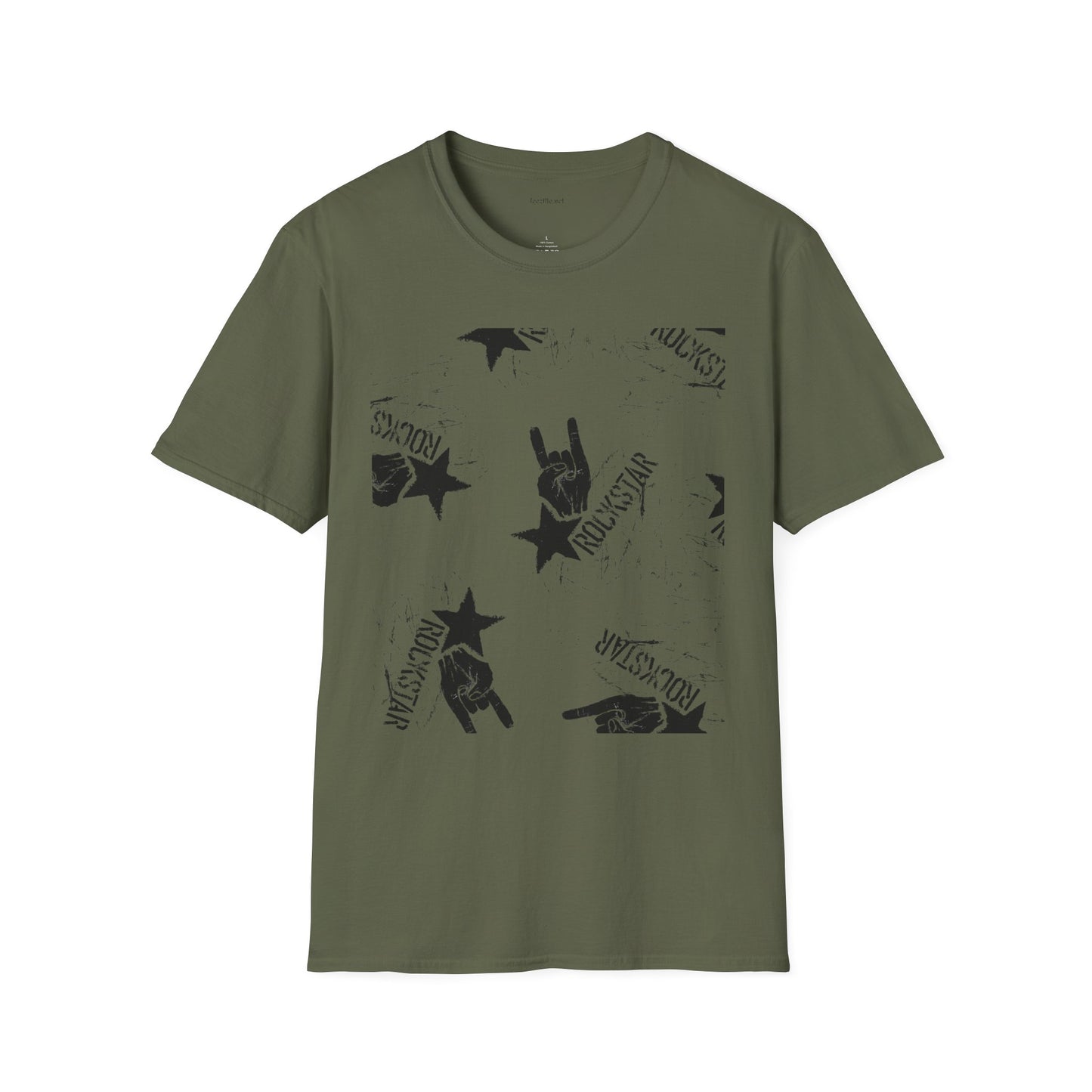 ROCK STAR illustation - Unisex Softstyle T-Shirt 100% Cotton Graphic