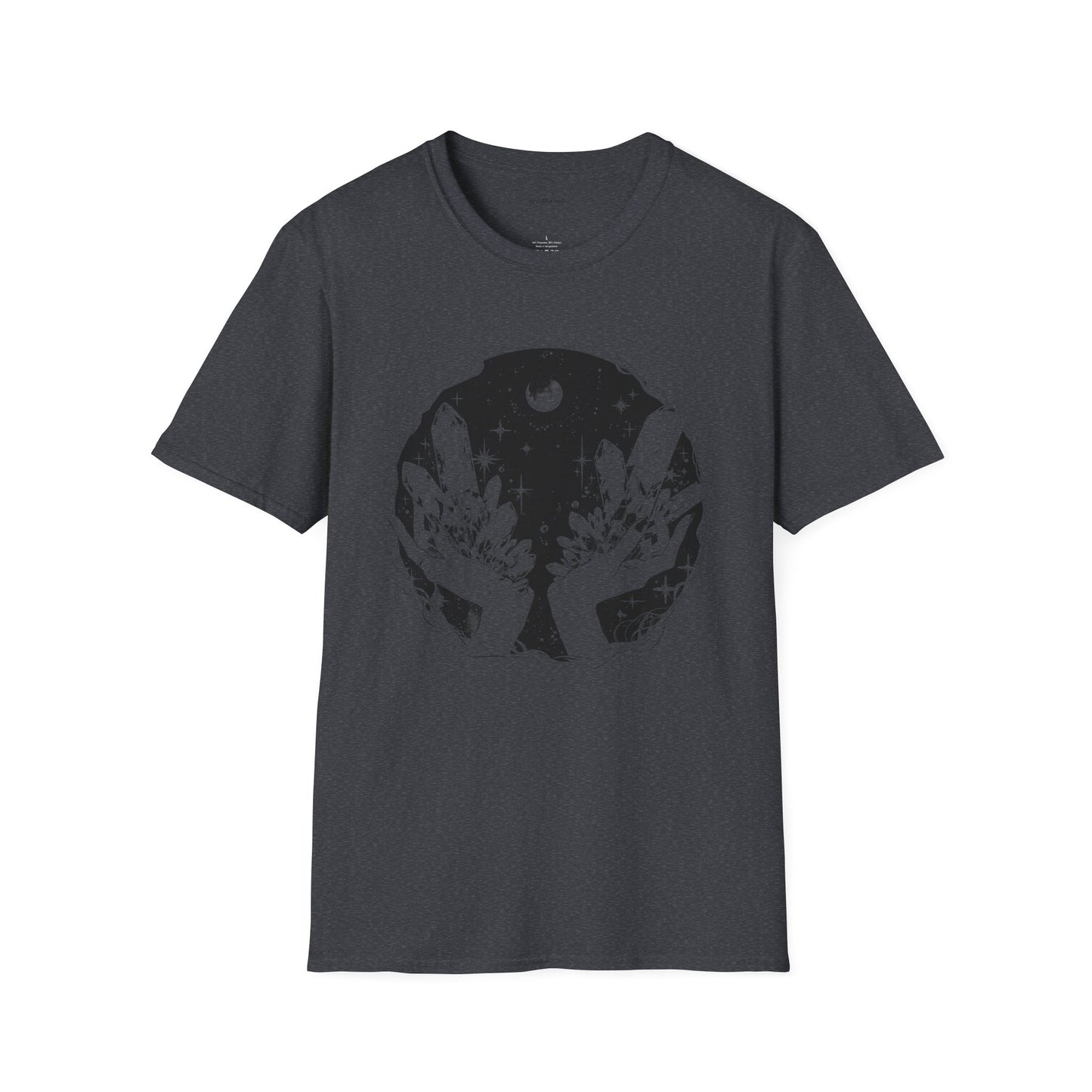 Crystal Moon Magic - Unisex Softstyle T-Shirt 100% Cotton Graphic