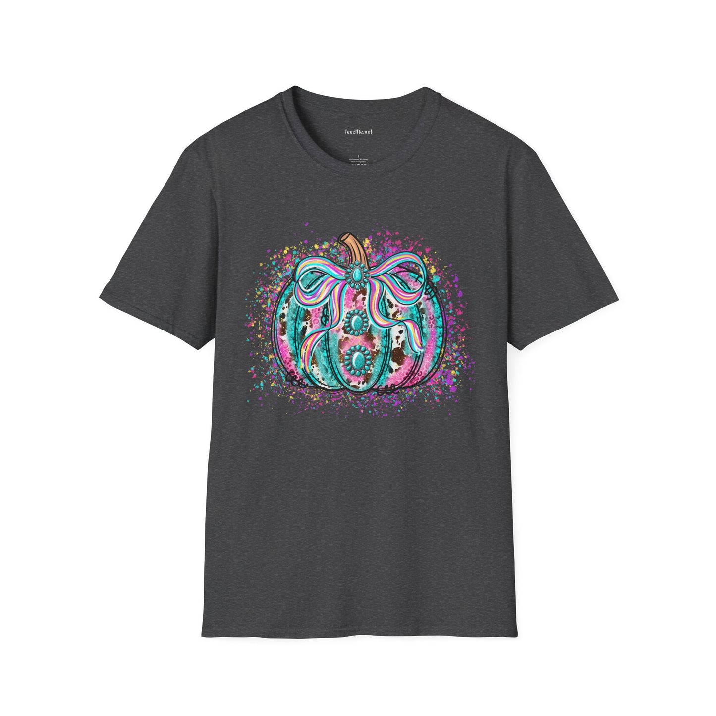 Pumpkin Colorful Unisex Softstyle T-Shirt 100% Cotton