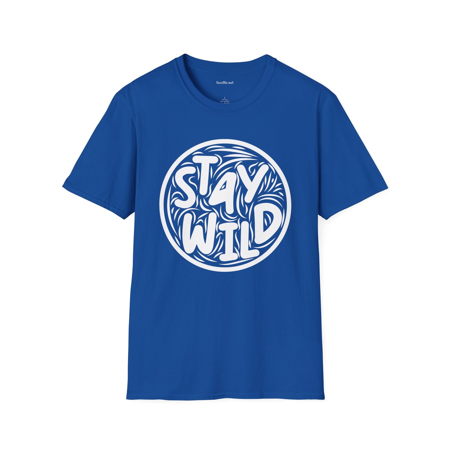 Stay Wild Retro Unisex Softstyle T-Shirt 100% Cotton