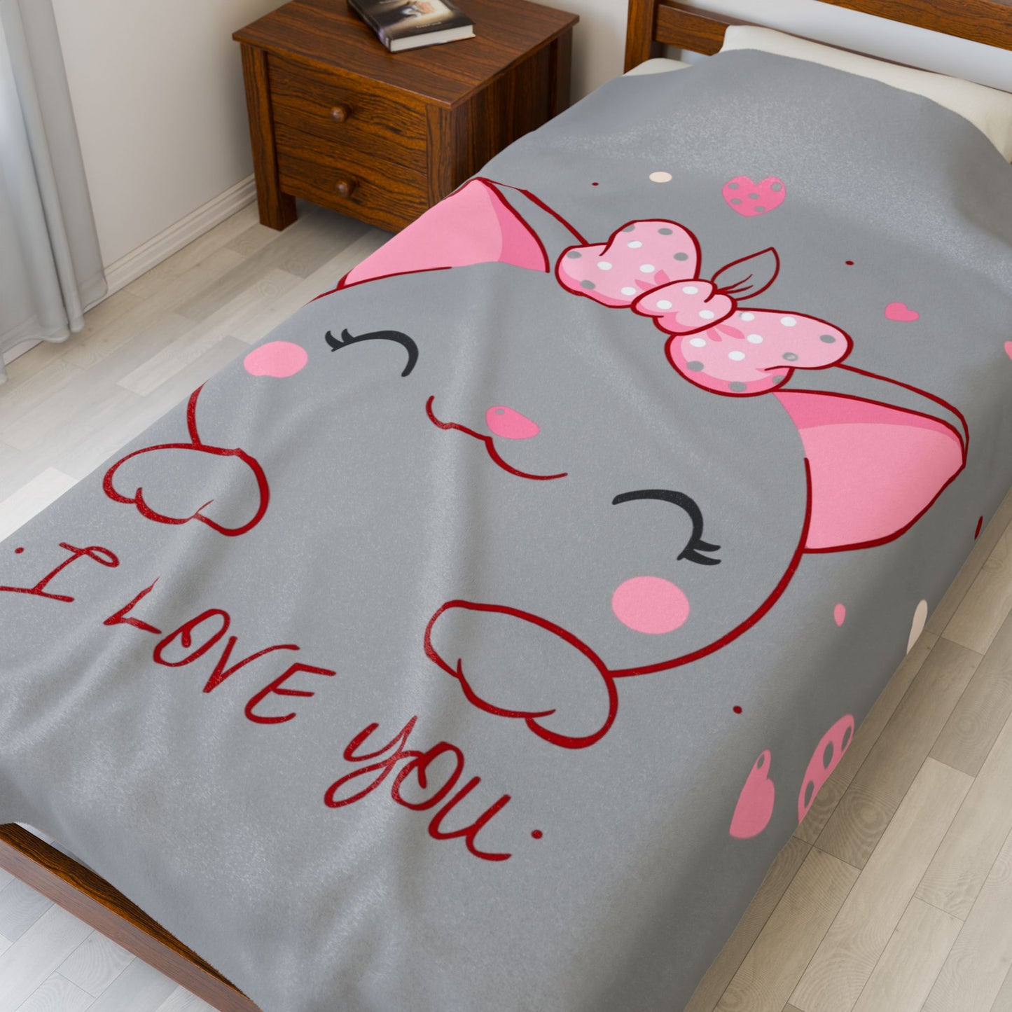 Kitty Love - Velveteen Plush Blanket