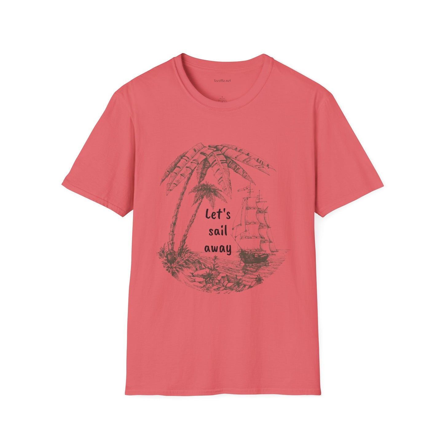 Let's sail away - Unisex Softstyle T-Shirt 100% Cotton Graphic