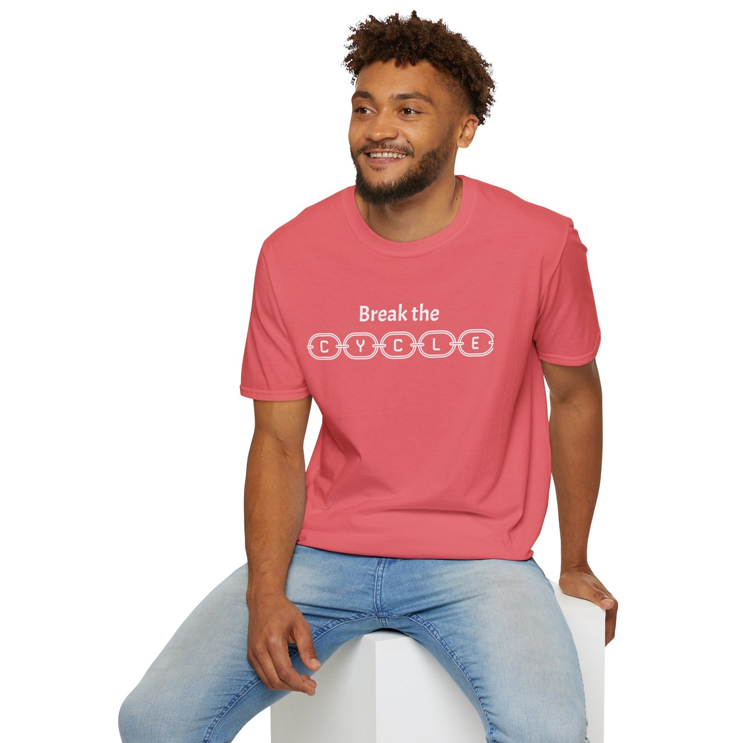 Break the Cycle - Unisex Softstyle T-Shirt 100% Cotton Graphic