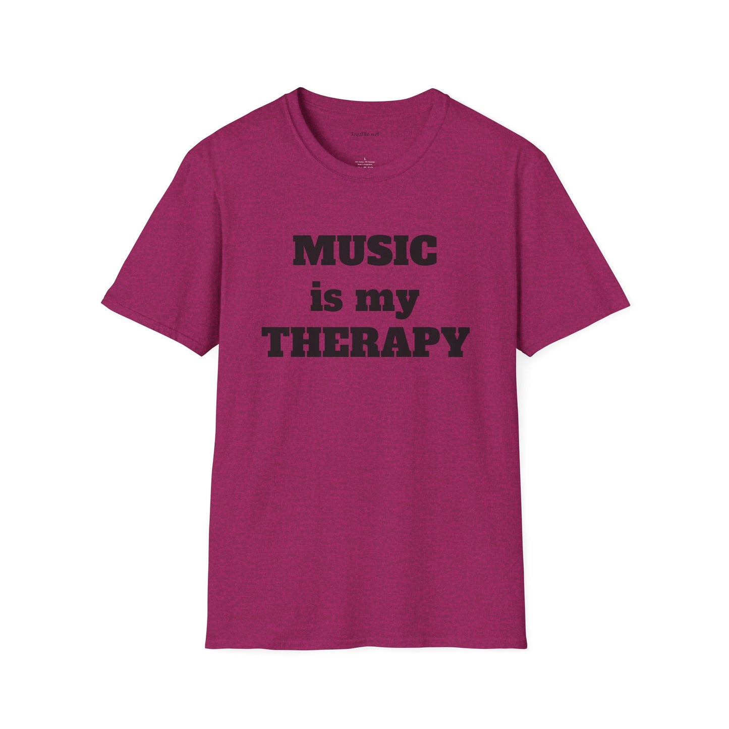 Music is my Therapy - Unisex Softstyle T-Shirt 100% Cotton Graphic