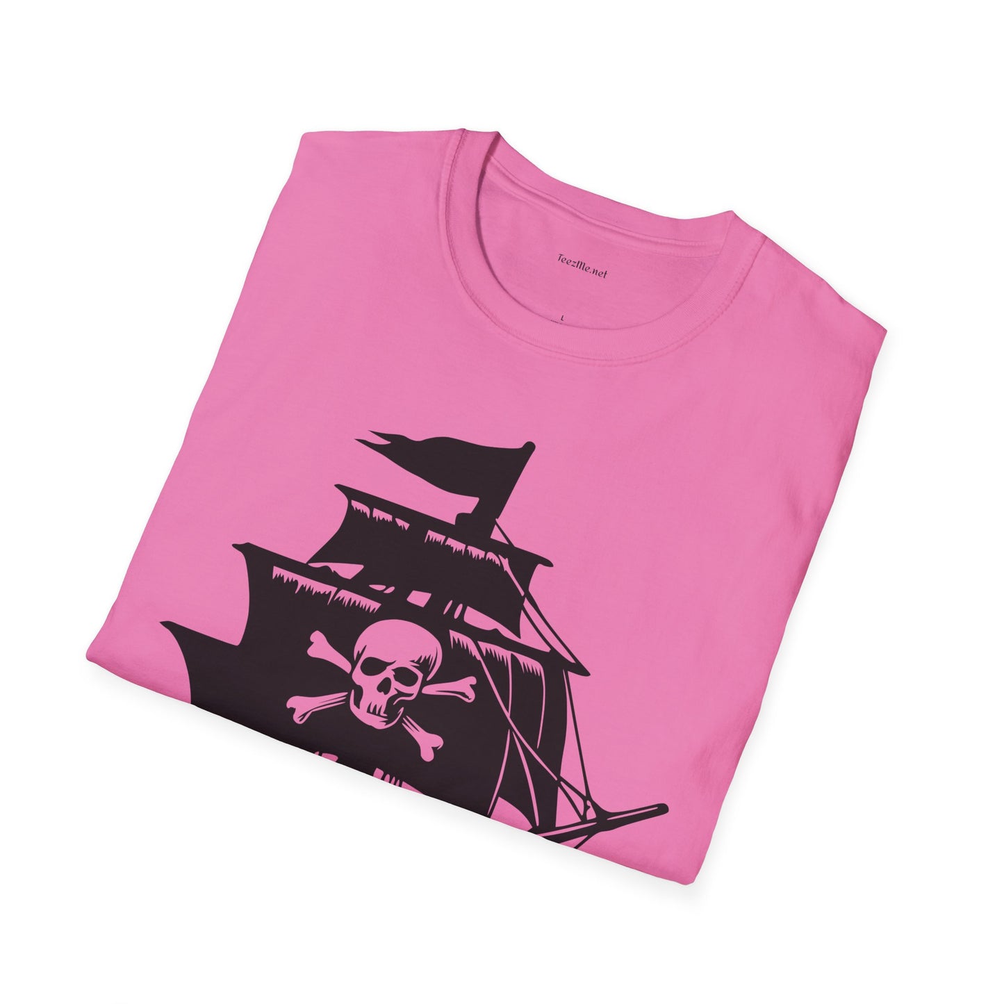 Pirate Ship - Unisex Softstyle T-Shirt 100% Cotton Graphic