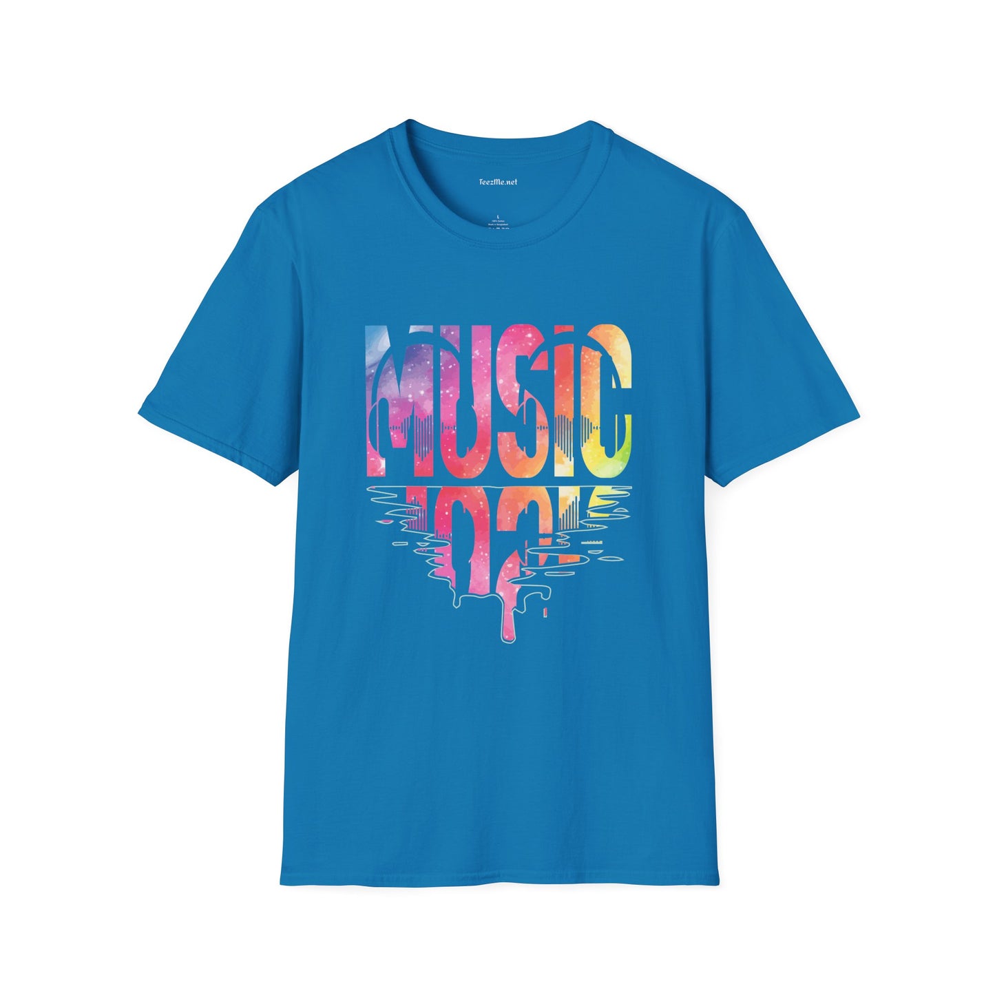 Music with Pinktones Unisex Softstyle T-Shirt 100% Cotton Graphic