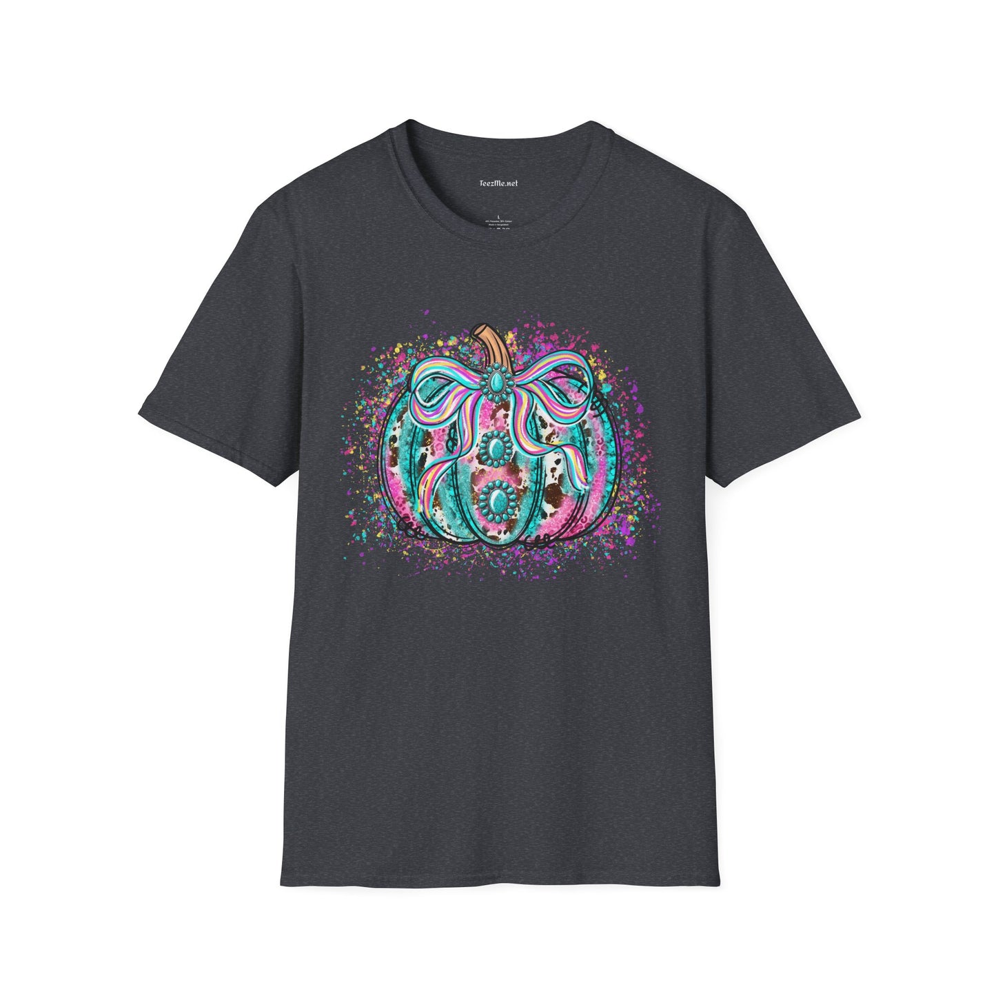 Pumpkin Colorful Unisex Softstyle T-Shirt 100% Cotton
