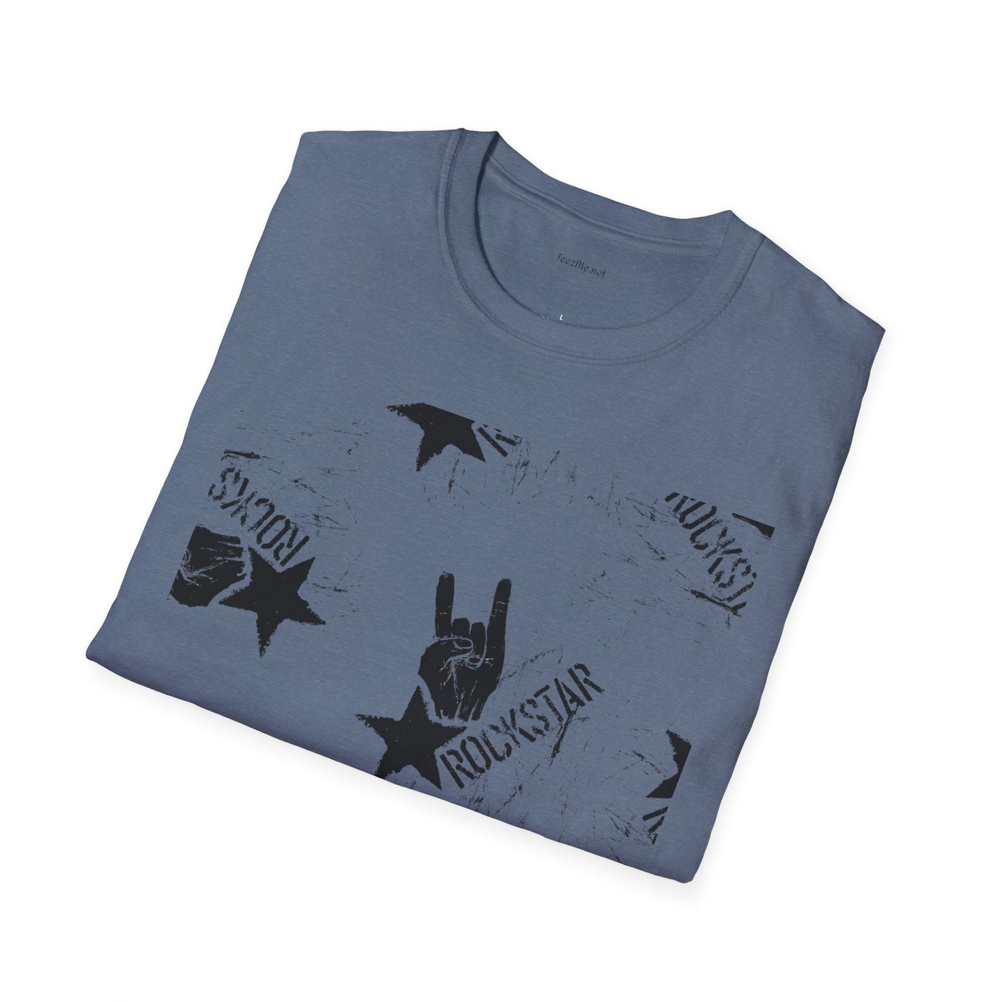 ROCK STAR illustation - Unisex Softstyle T-Shirt 100% Cotton Graphic