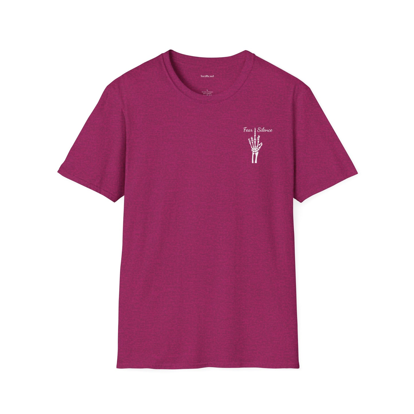Fear Silence - Unisex Softstyle T-Shirt 100% Cotton Graphic