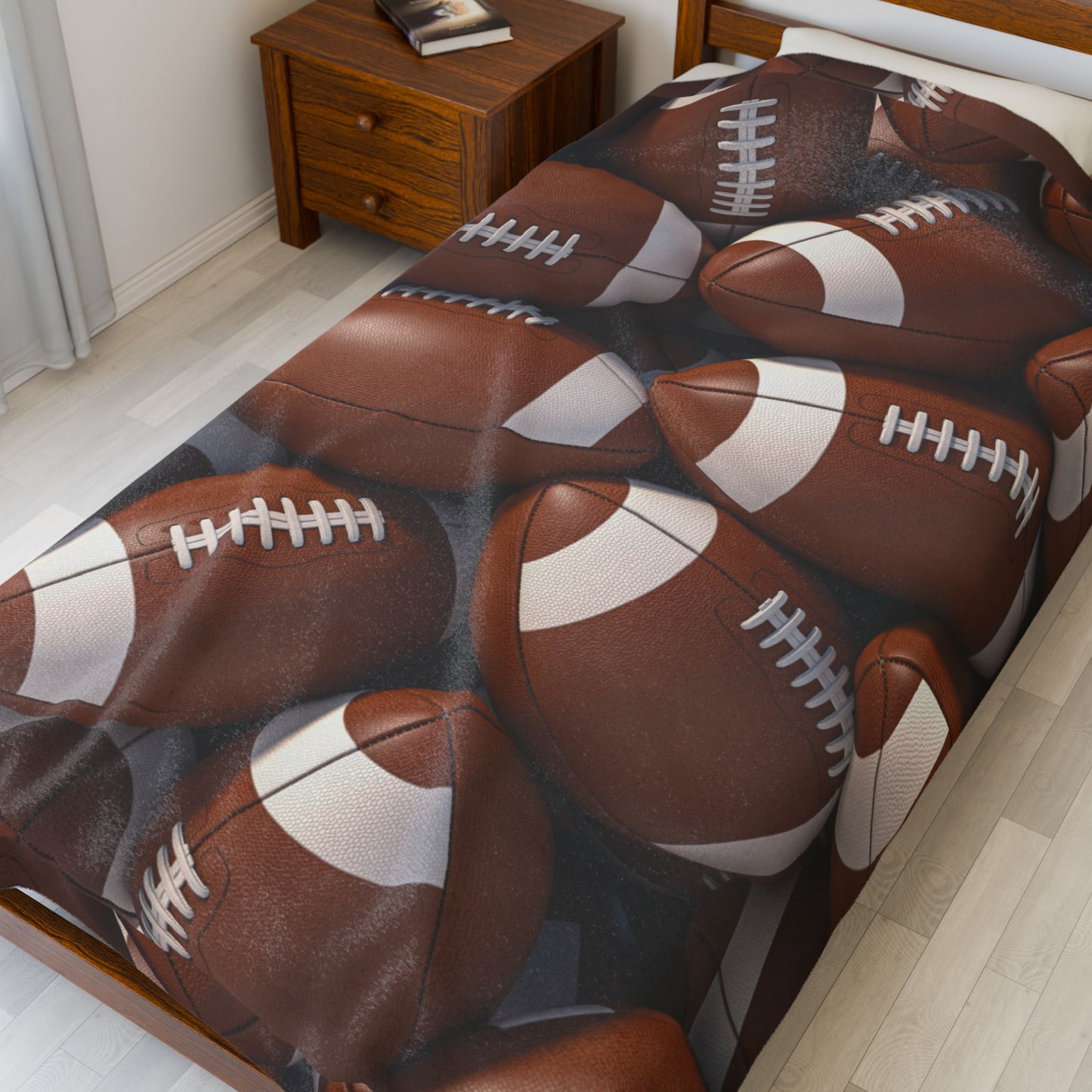 Football - Velveteen Plush Blanket