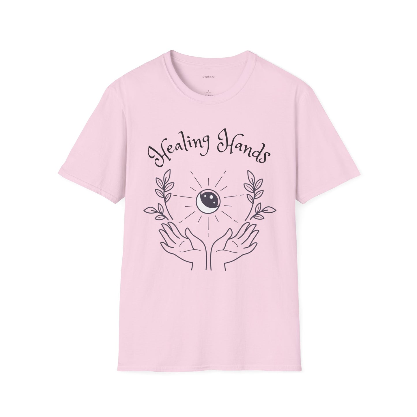 Healing Hands - Unisex Softstyle T-Shirt 100% Cotton Graphic #Reiki